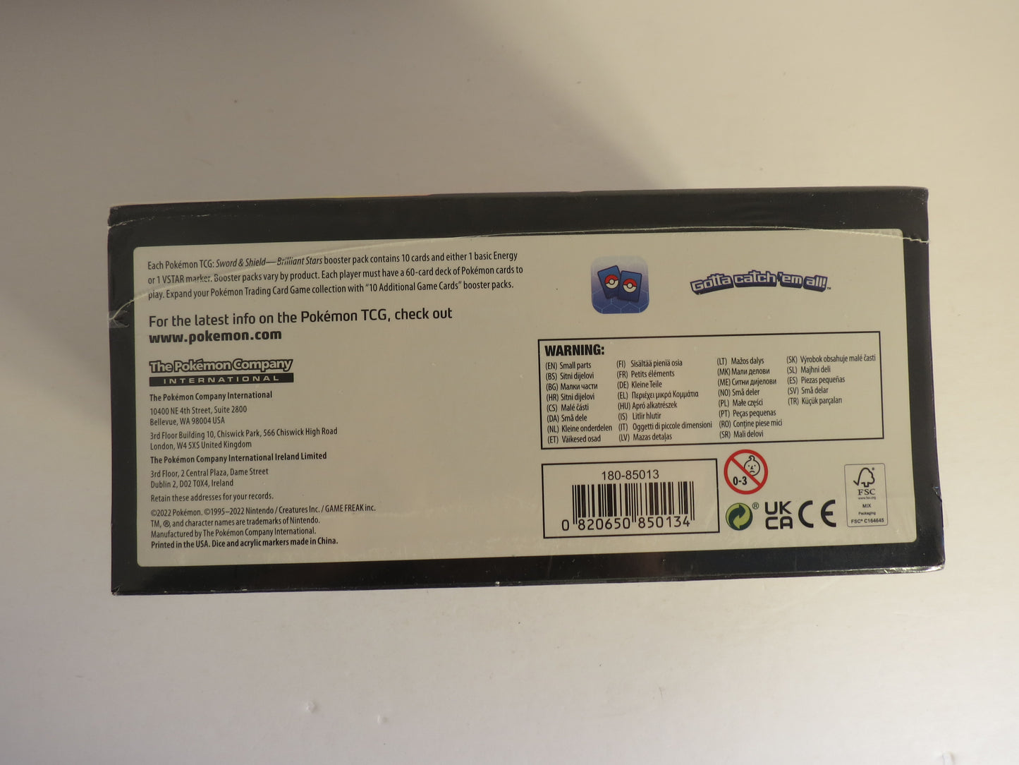 Sword & Shield Brilliant Stars Build and Battle Stadium Pokemon Sealed