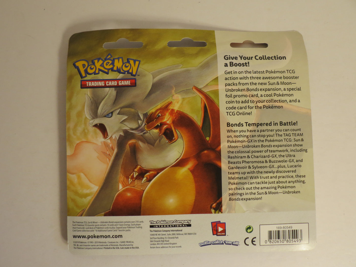 Unbroken Bonds 3 Pack Blister Sceptile Pokemon Booster Sealed