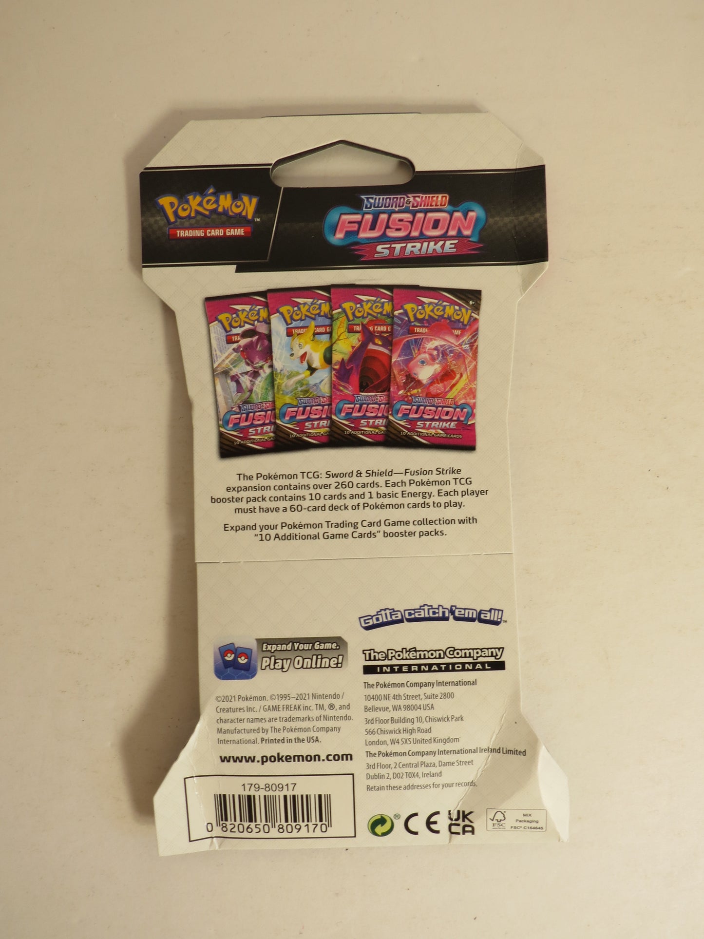 Sword & Shield Fusion Strike Sleeved Booster Pack Genesect Art Pokemon Sealed