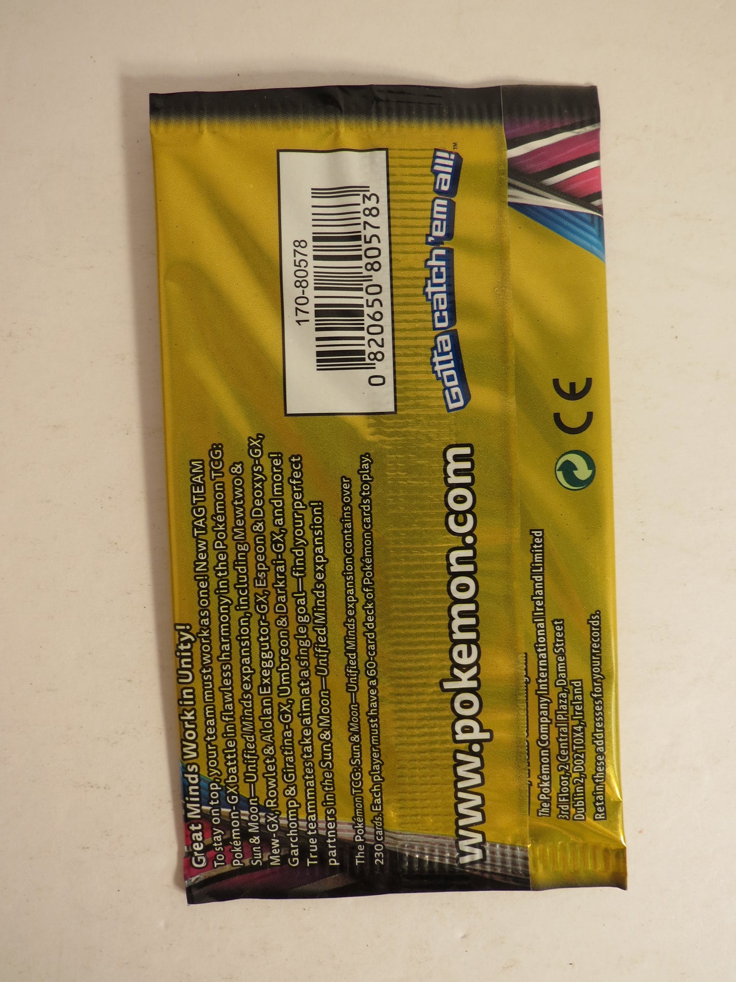 Sun & Moon Unified Minds 3 Card Booster Pack Deoxys Espeon Art Pokemon Sealed