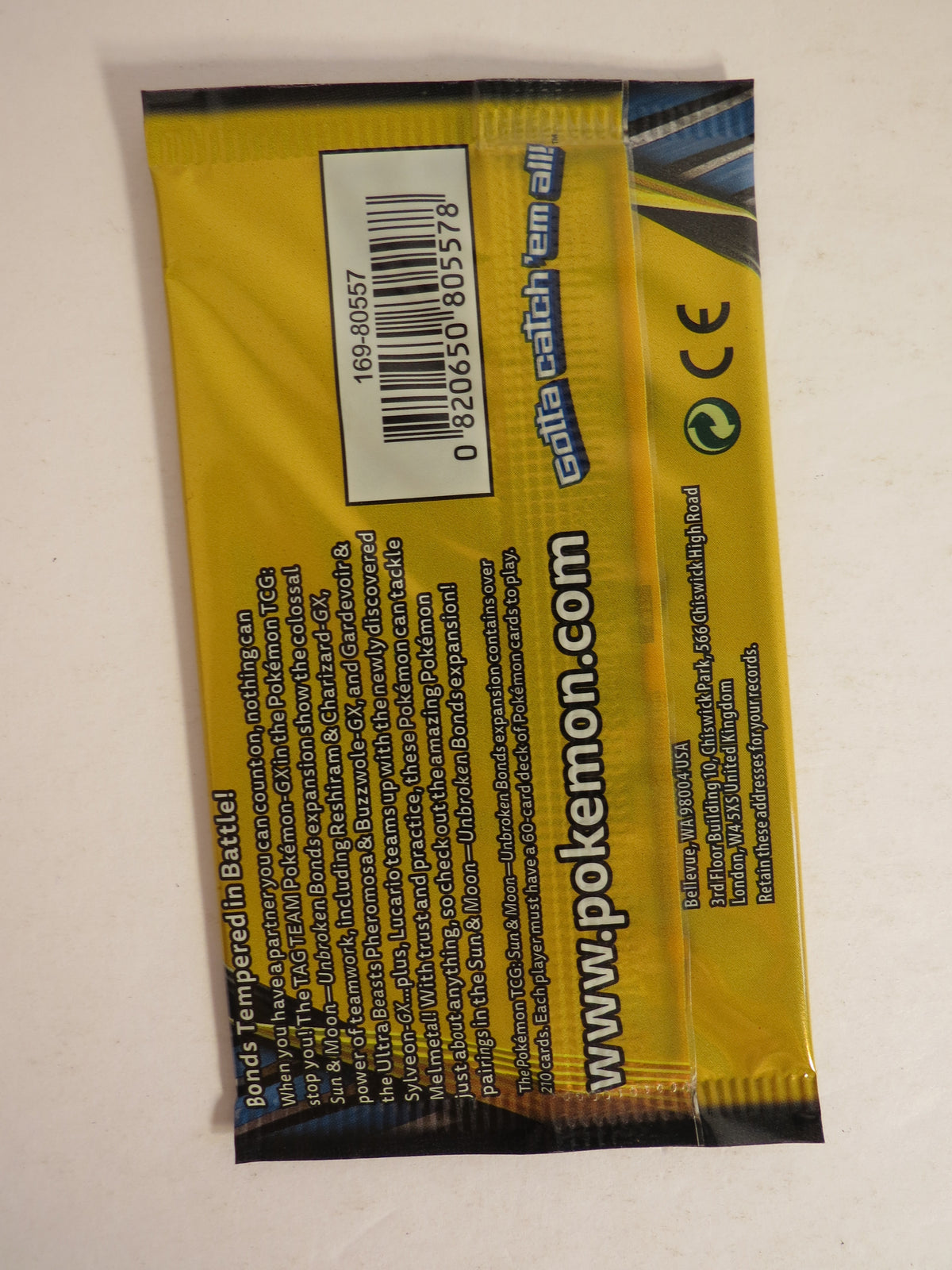 Sun & Moon Unbroken Bonds 3 Card Booster Pack Lucario Melmetal Art Pokemon Sealed
