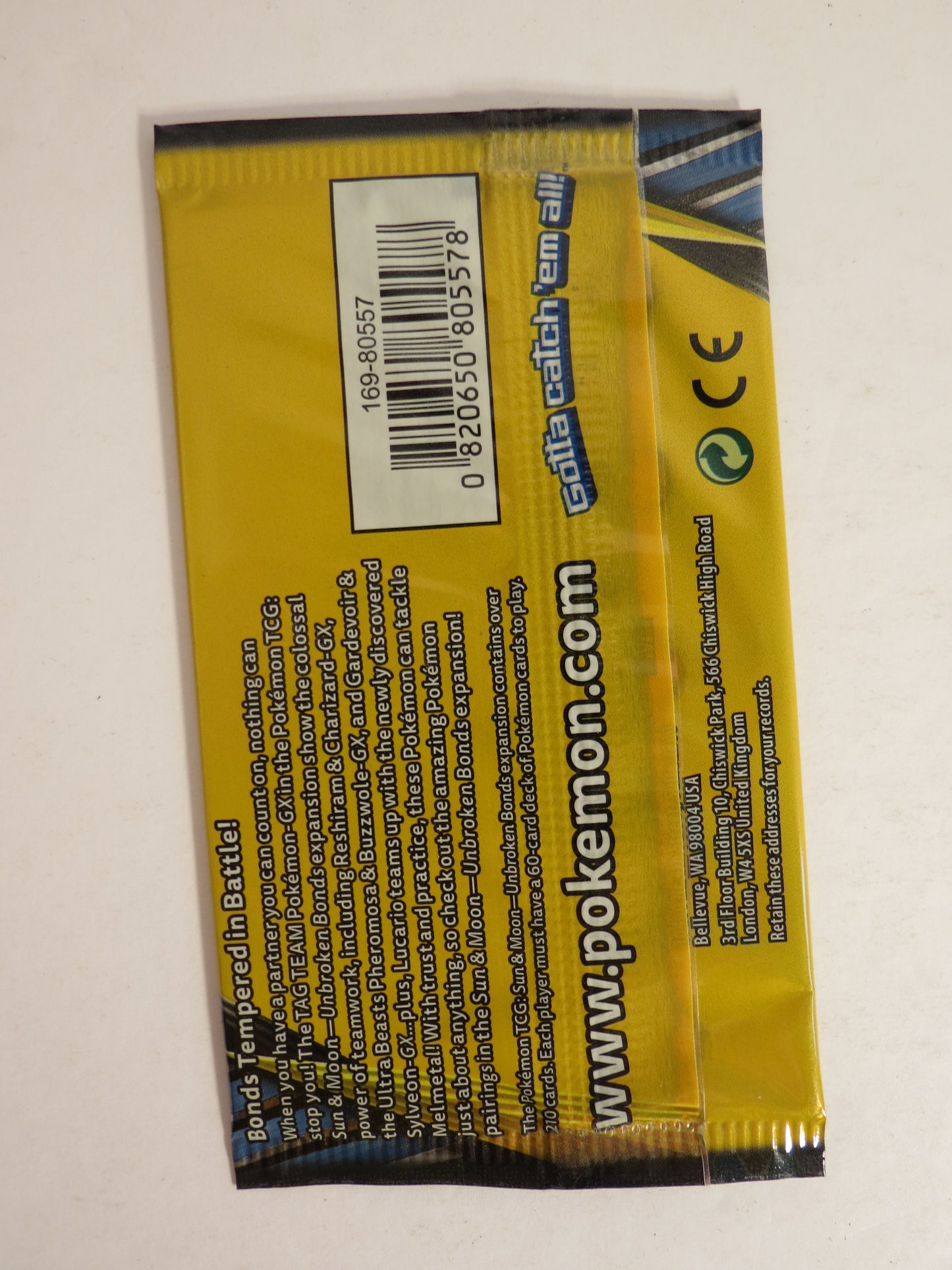 Sun & Moon Unbroken Bonds 3 Card Booster Pack Gardevoir Sylveon Art Pokemon Sealed
