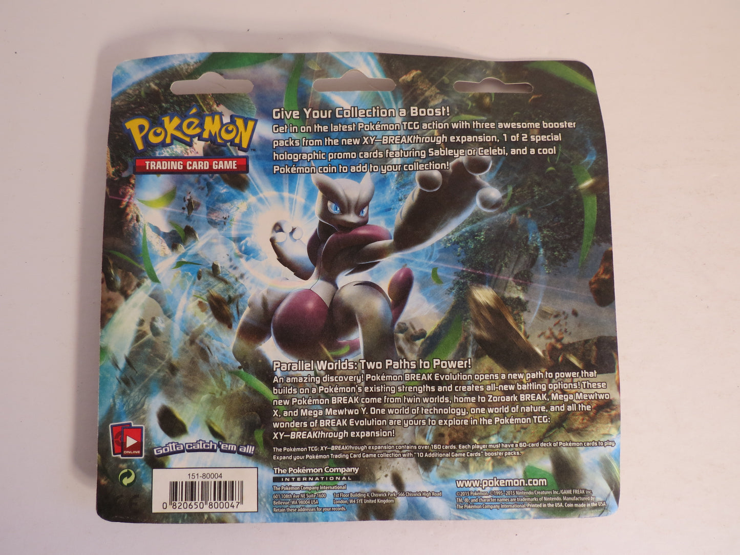 XY Break Through Triple Booster Blister Pack Sableye