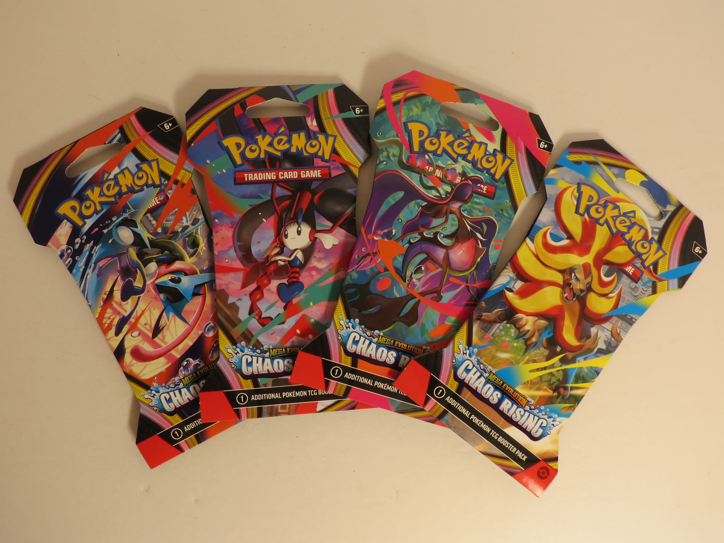 Mega Evolutions Chaos Rising Sleeved Booster Pack Pokemon