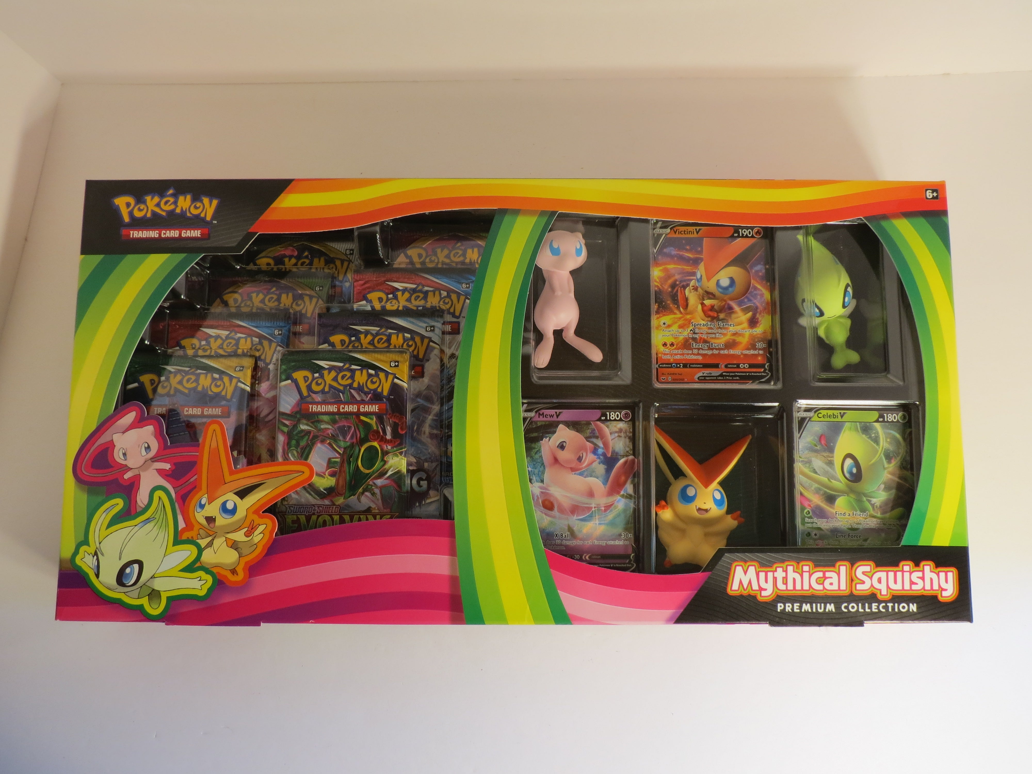 squishy the pokemon card Mythical Squishy Premium Collection Box Pokemon Sealed – Corey's Cards and Games