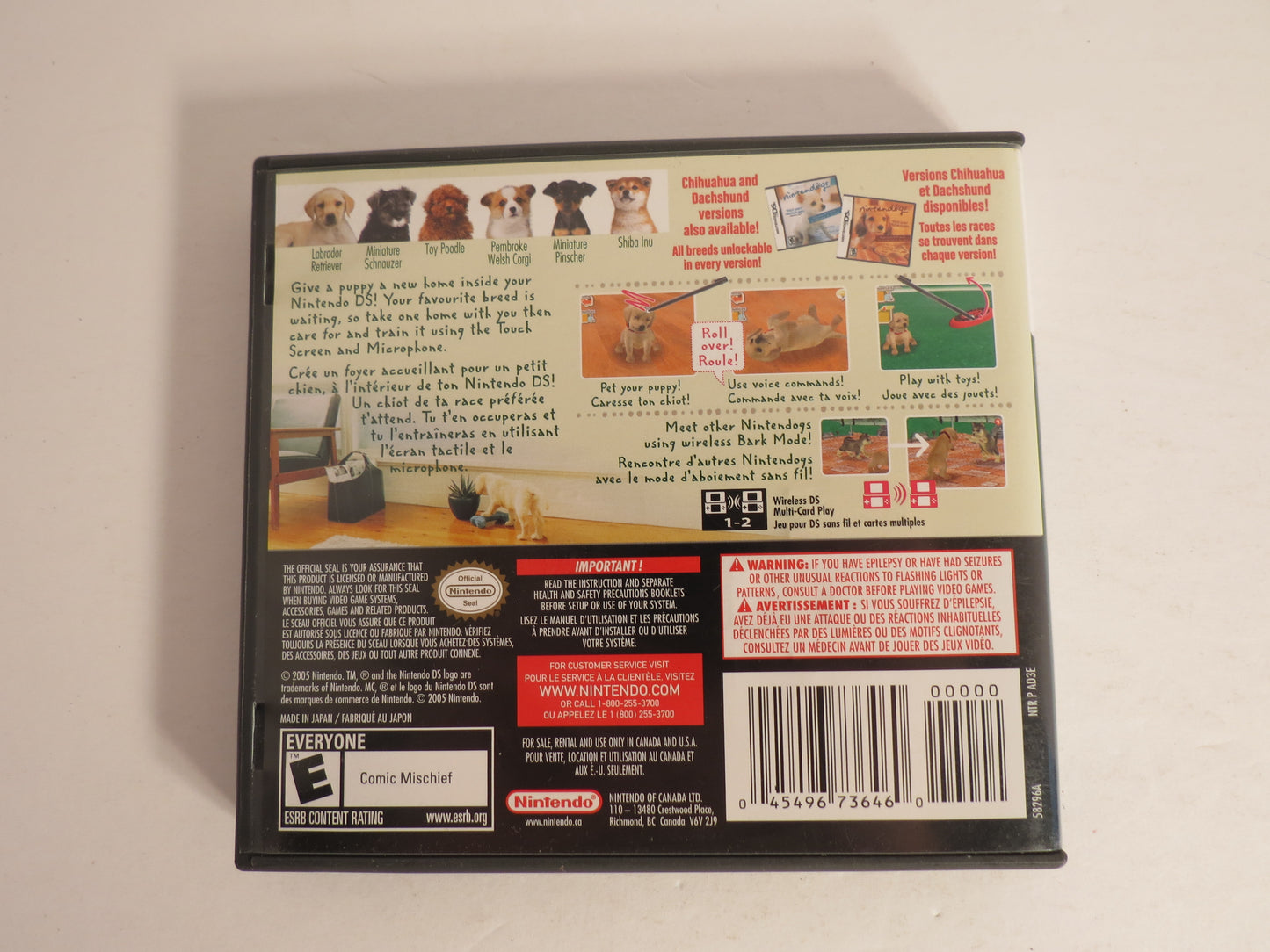 Nintendogs Lab & Friends Nintendo DS Game CB