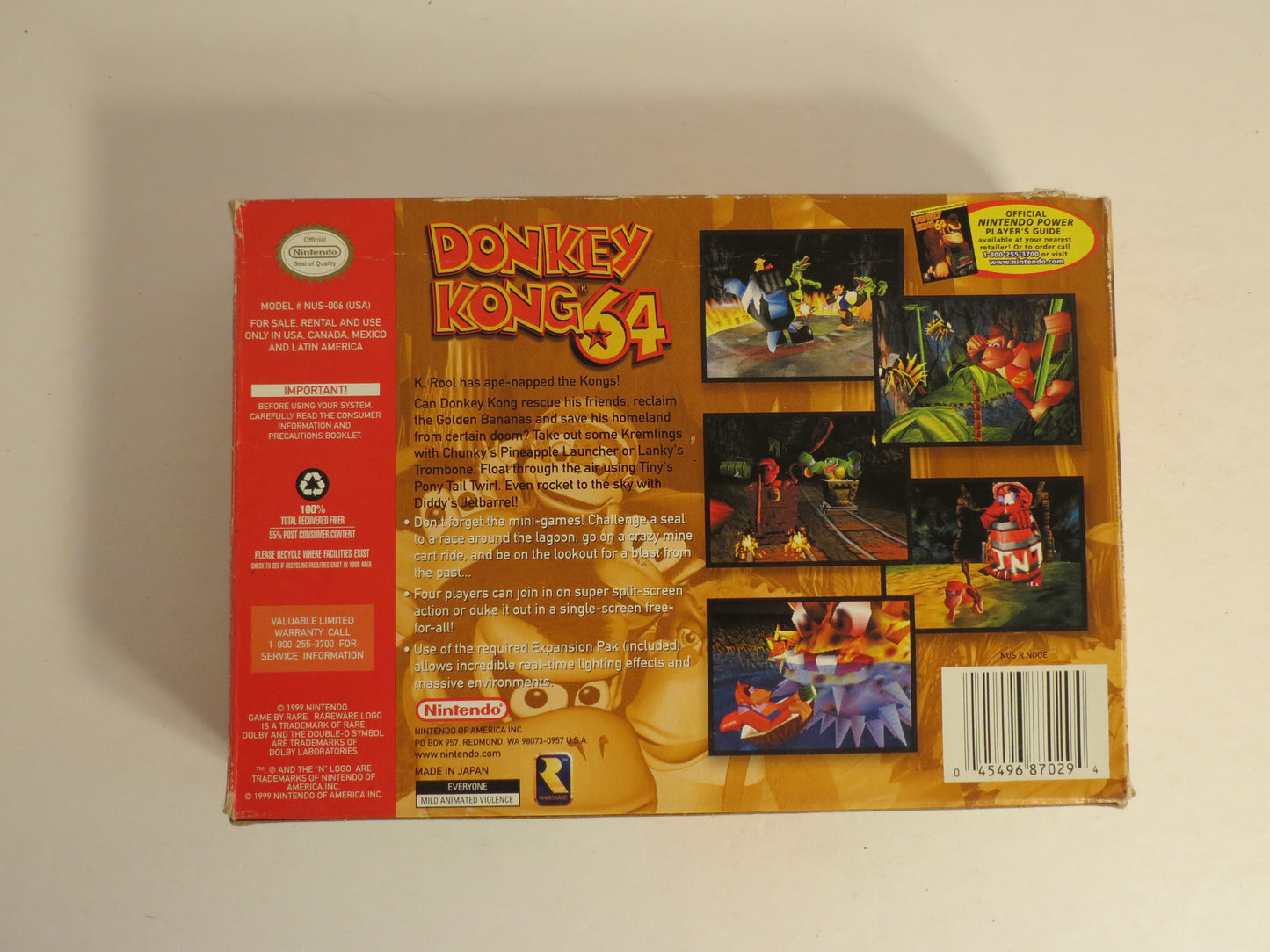 Donkey Kong 64 Nintendo 64 Game CIB N64