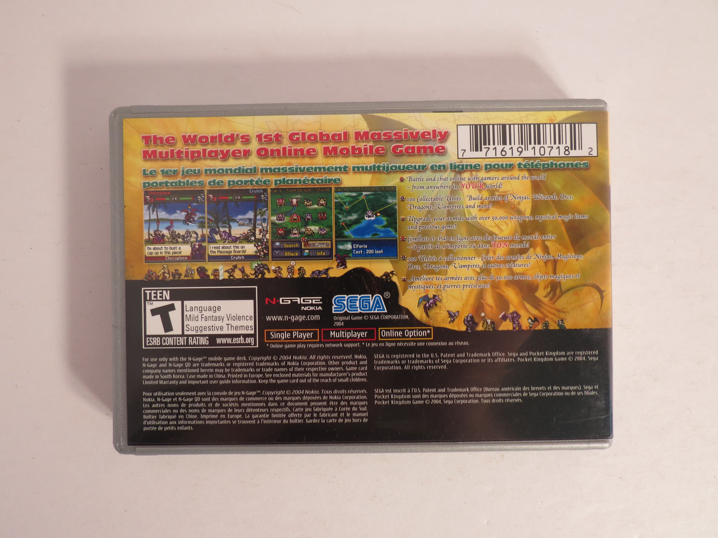Pocket Kingdom Nokia N-Gage Game CIB