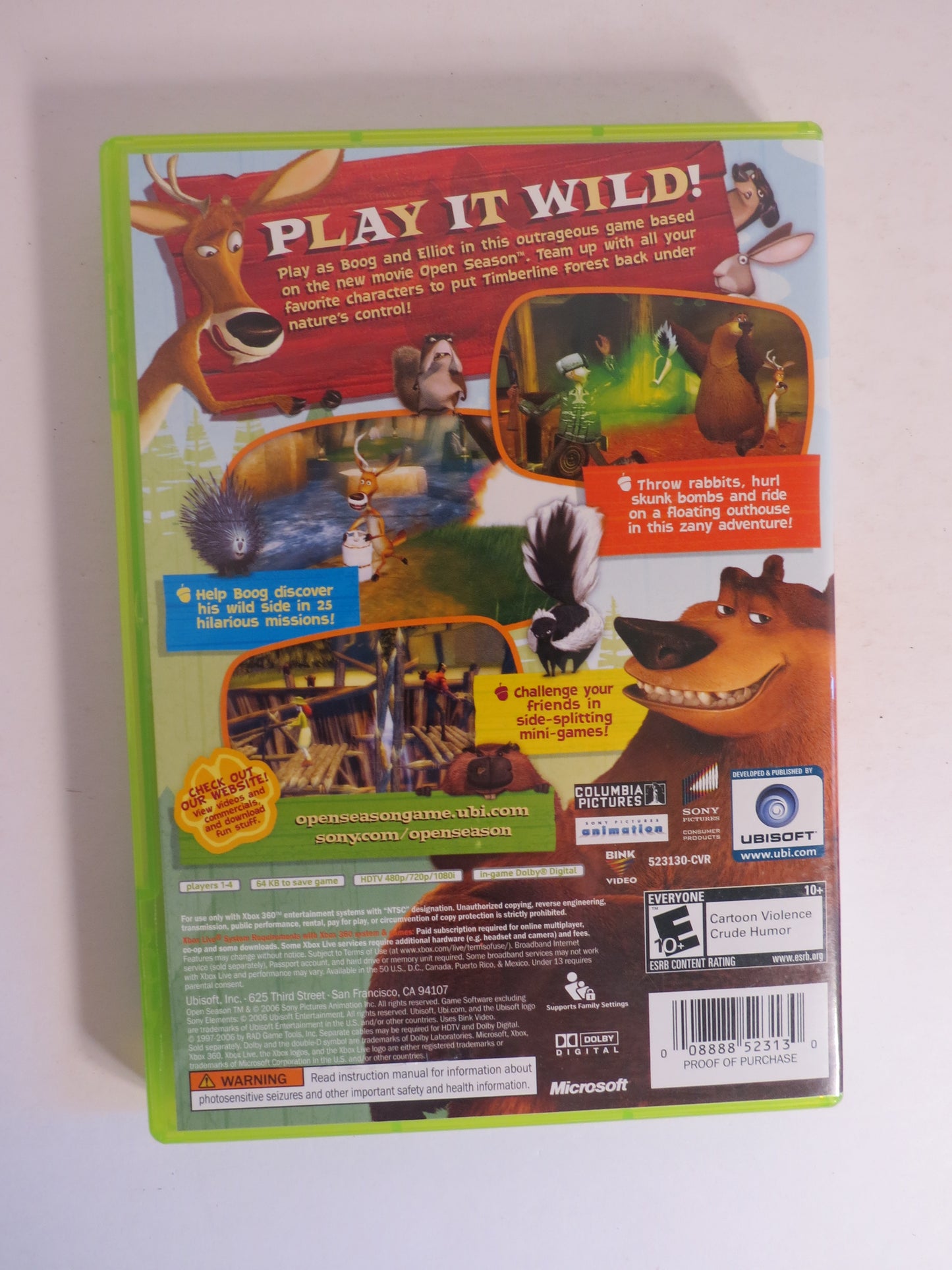 Open Season Xbox 360 Game CIB