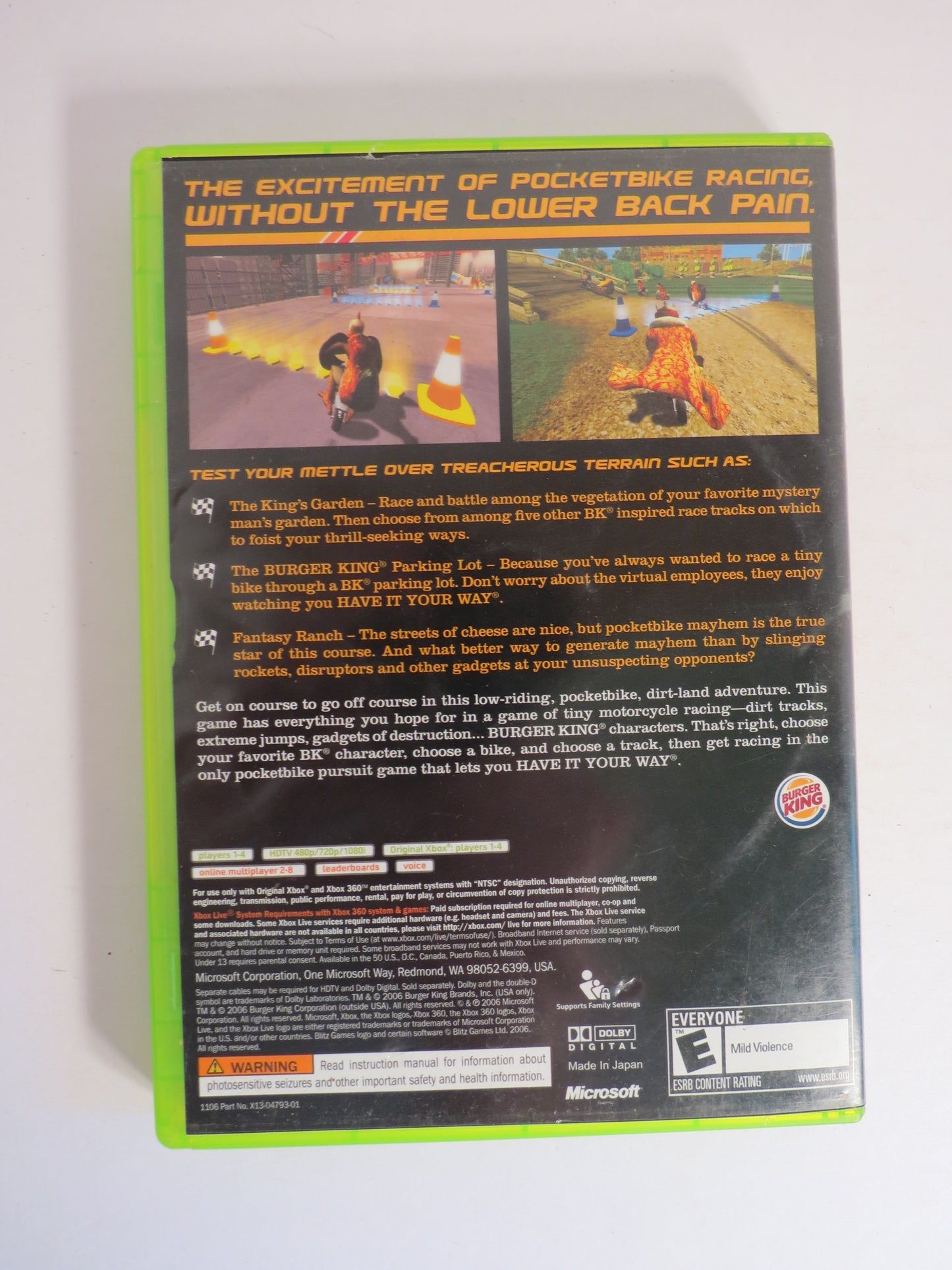 PocketBike Racers Xbox 360 Game CIB