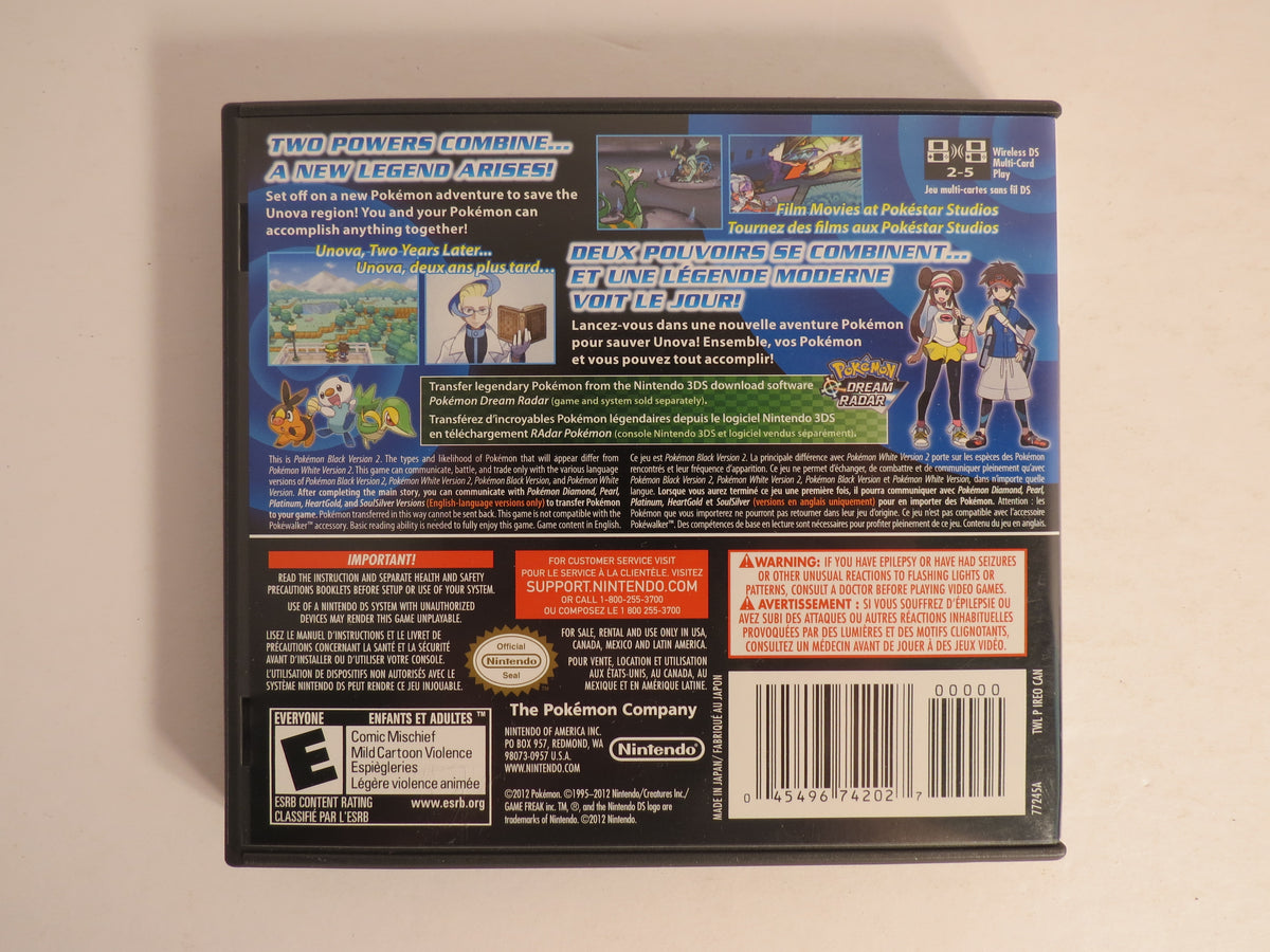Pokemon Black Version 2 Nintendo DS Game CIB