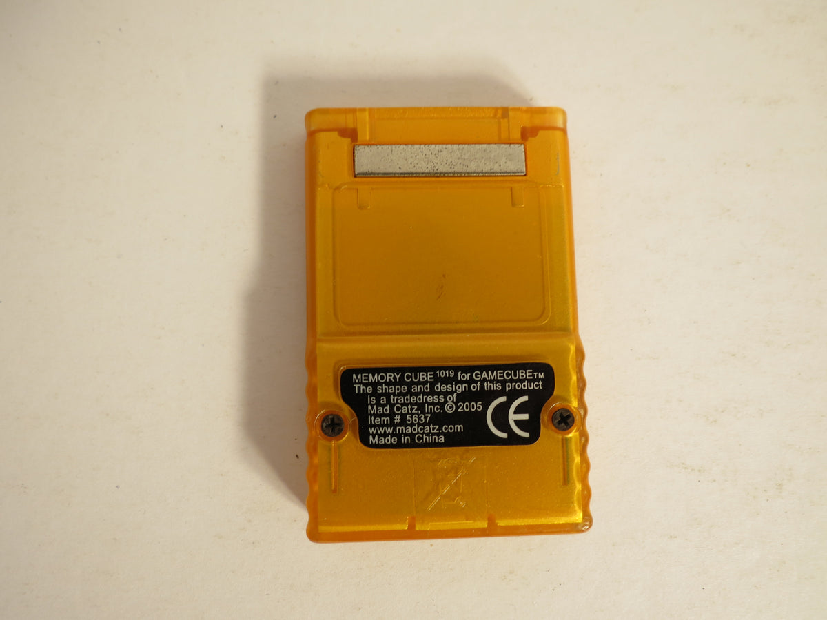 Mad Catz 16X Nintendo Gamecube Memory Card 1019 Block Orange Video Game