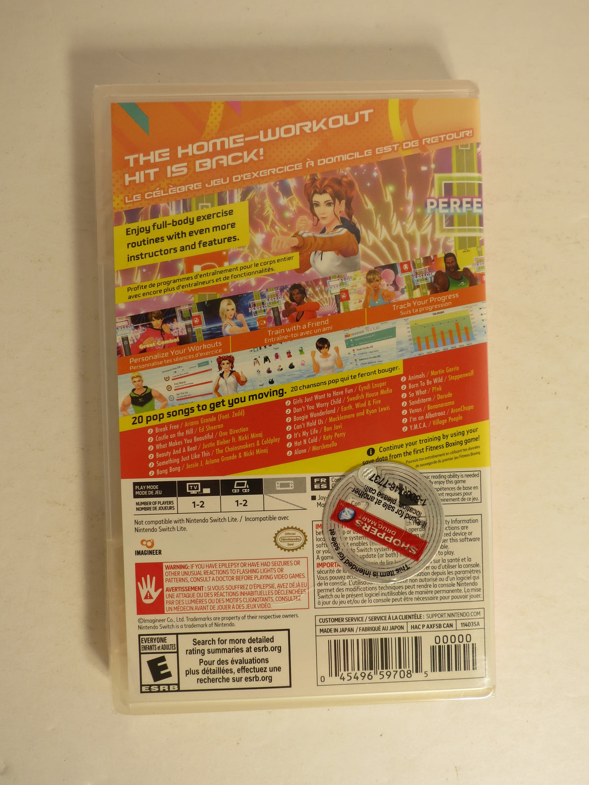 Fitness Boxing 2: Rhythm and Excercise Nintendo Switch Game Sealed