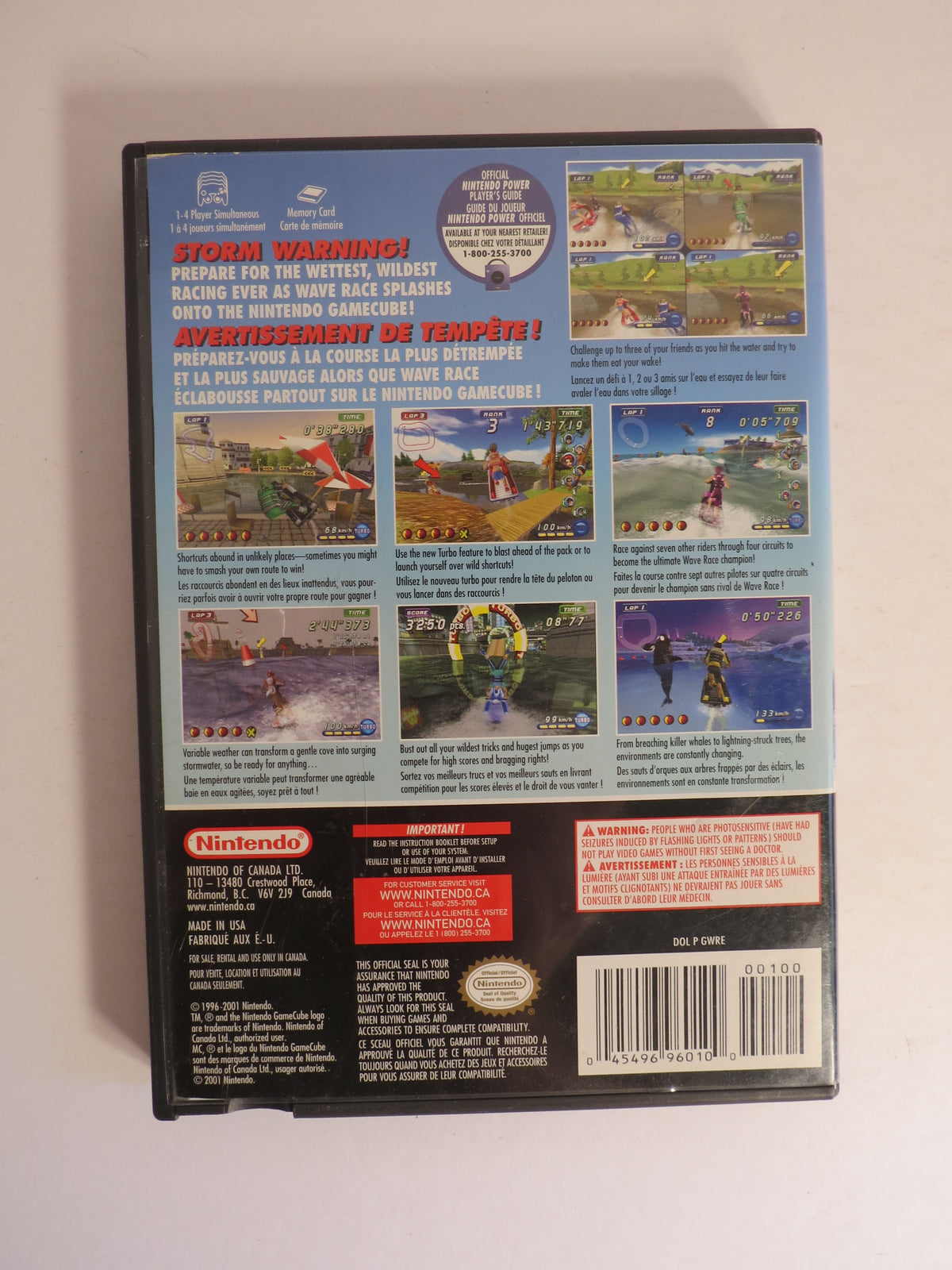 WaveRace Blue Storm Nintendo Gamecube Game CIB