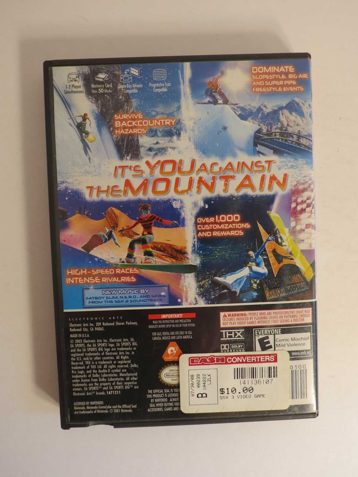 SSX 3 Nintendo Gamecube Game CIB
