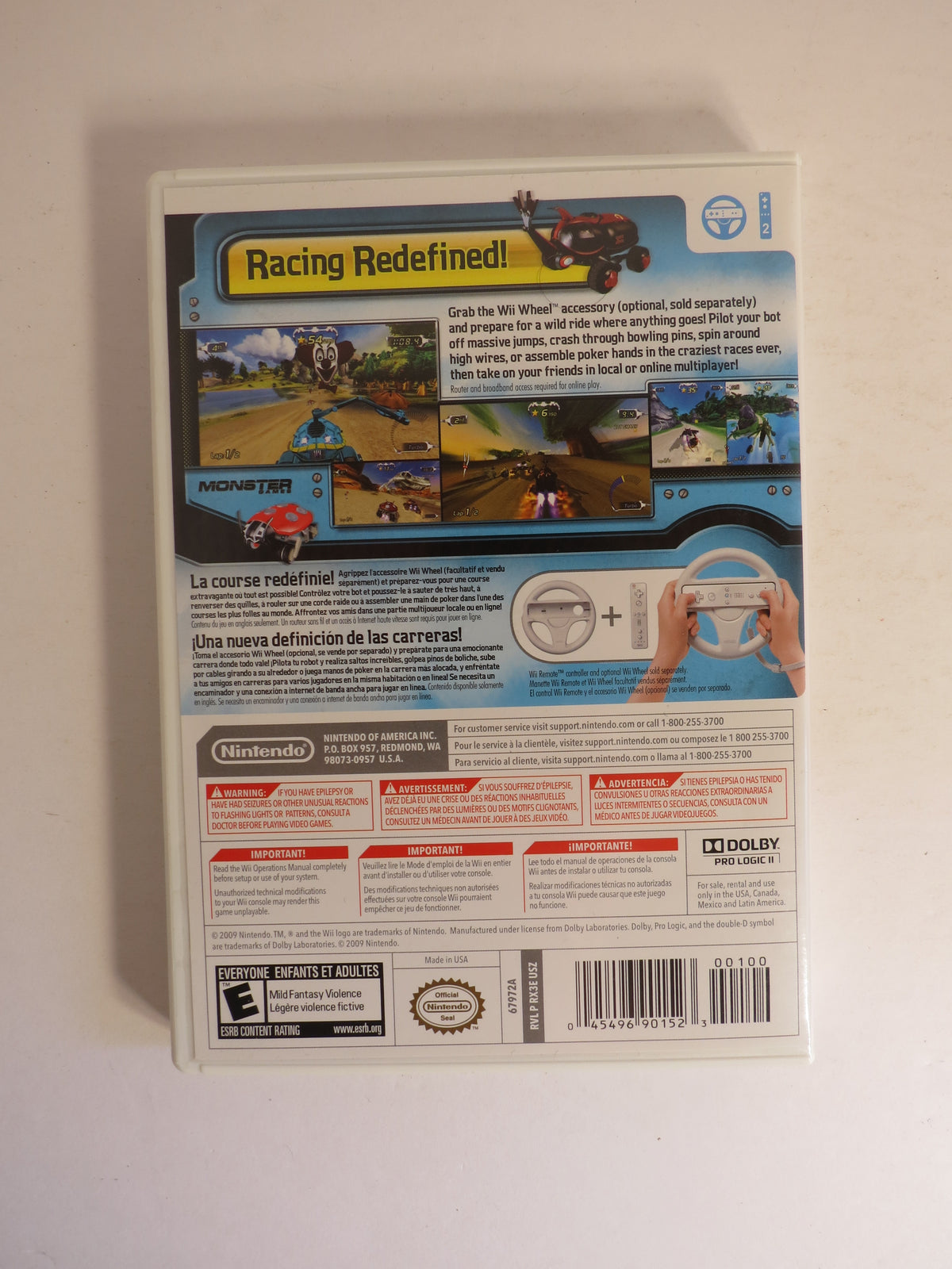 ExciteBots Trick Racing Nintendo Wii Game CIB