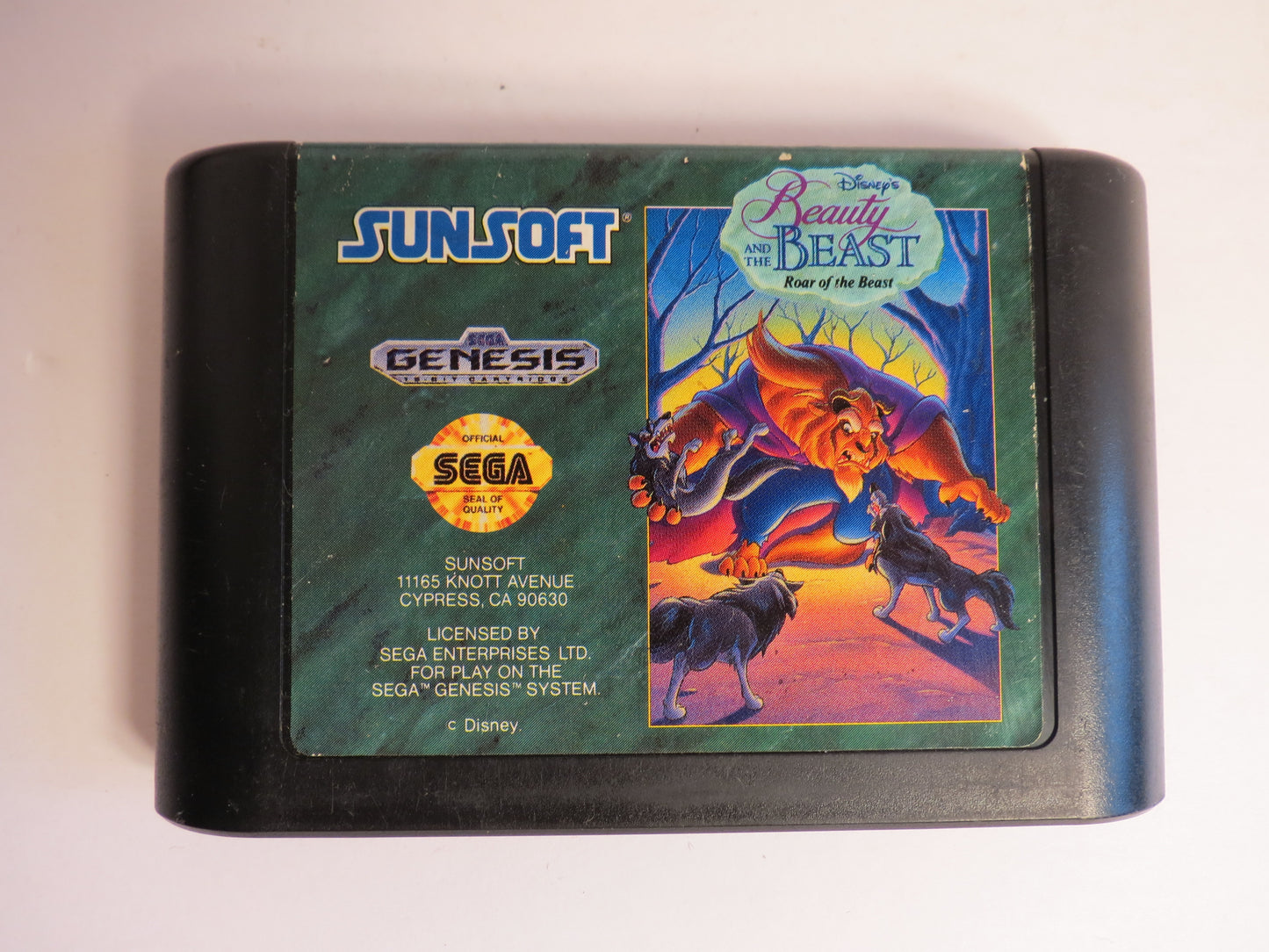 Beauty and the Beast Roar of the Beast Sega Genesis Game