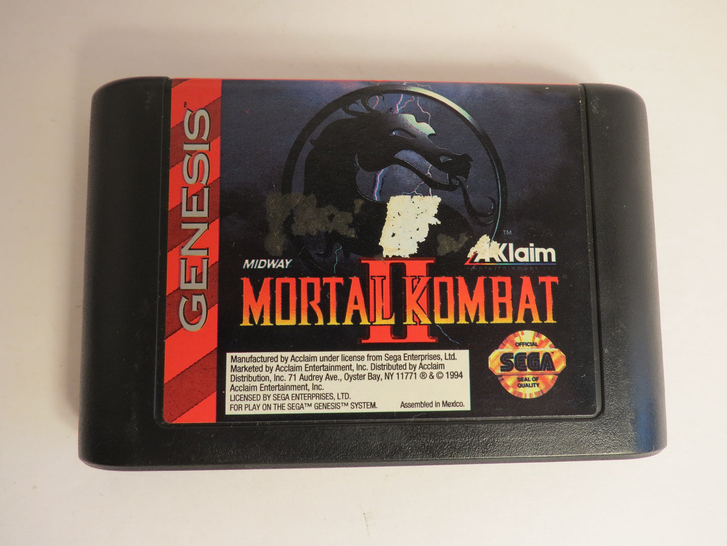 Mortal Kombat II Sega Genesis Game CB