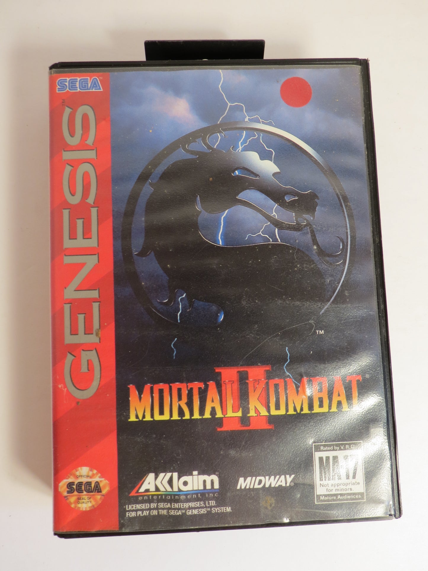 Mortal Kombat II Sega Genesis Game CB