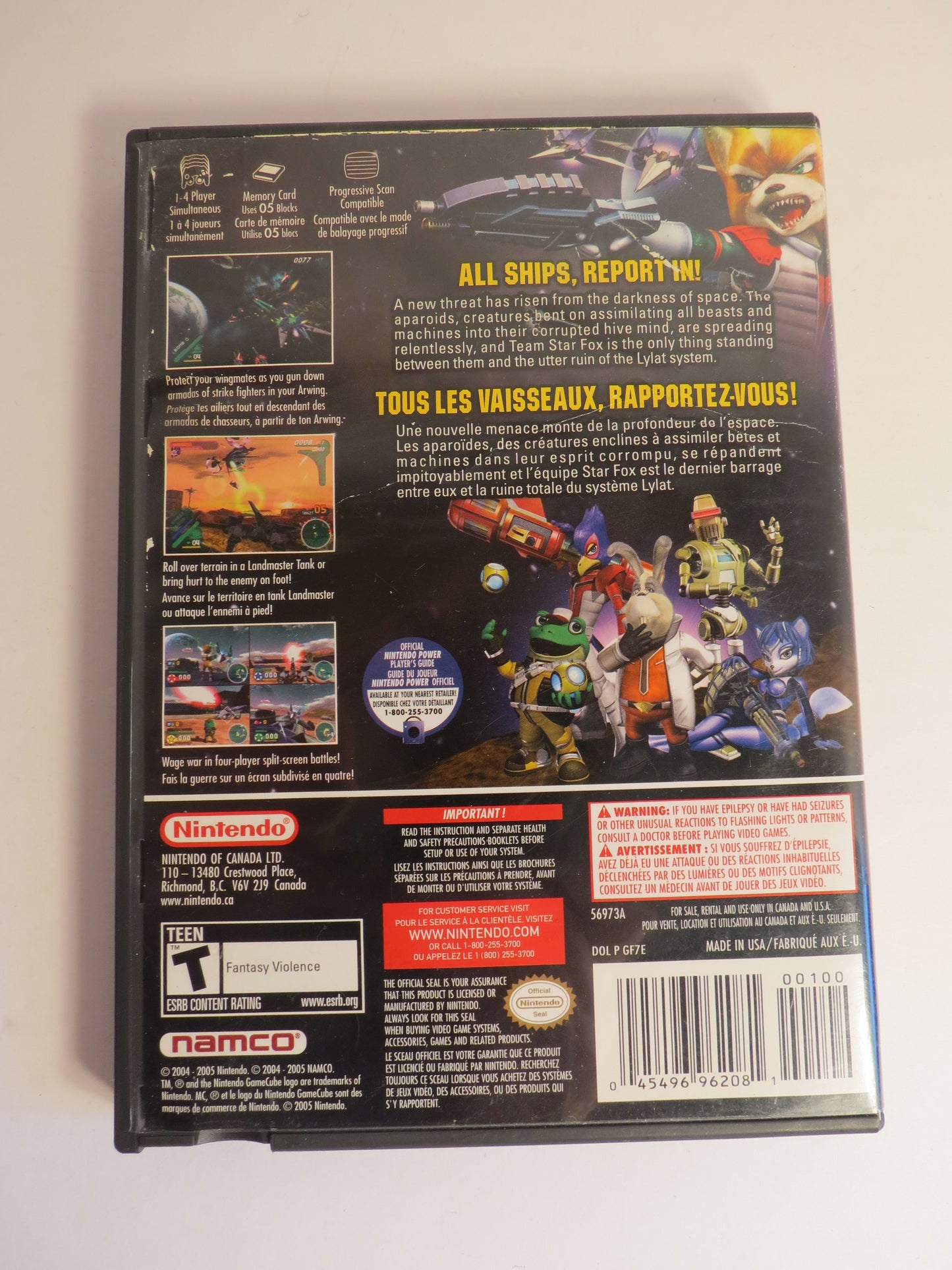 Starfox Assault Nintendo Gamecube Game CB