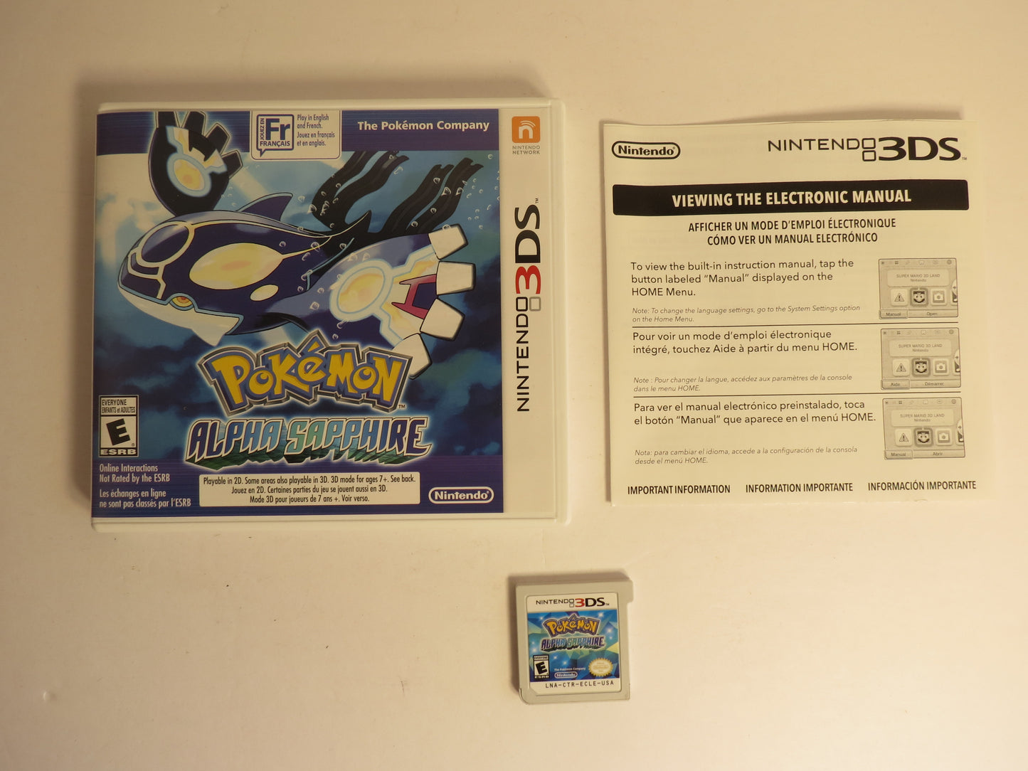 Pokemon Alpha Sapphire Nintendo 3DS Game