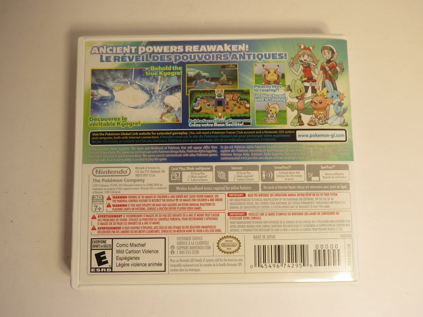 Pokemon Alpha Sapphire Nintendo 3DS Game