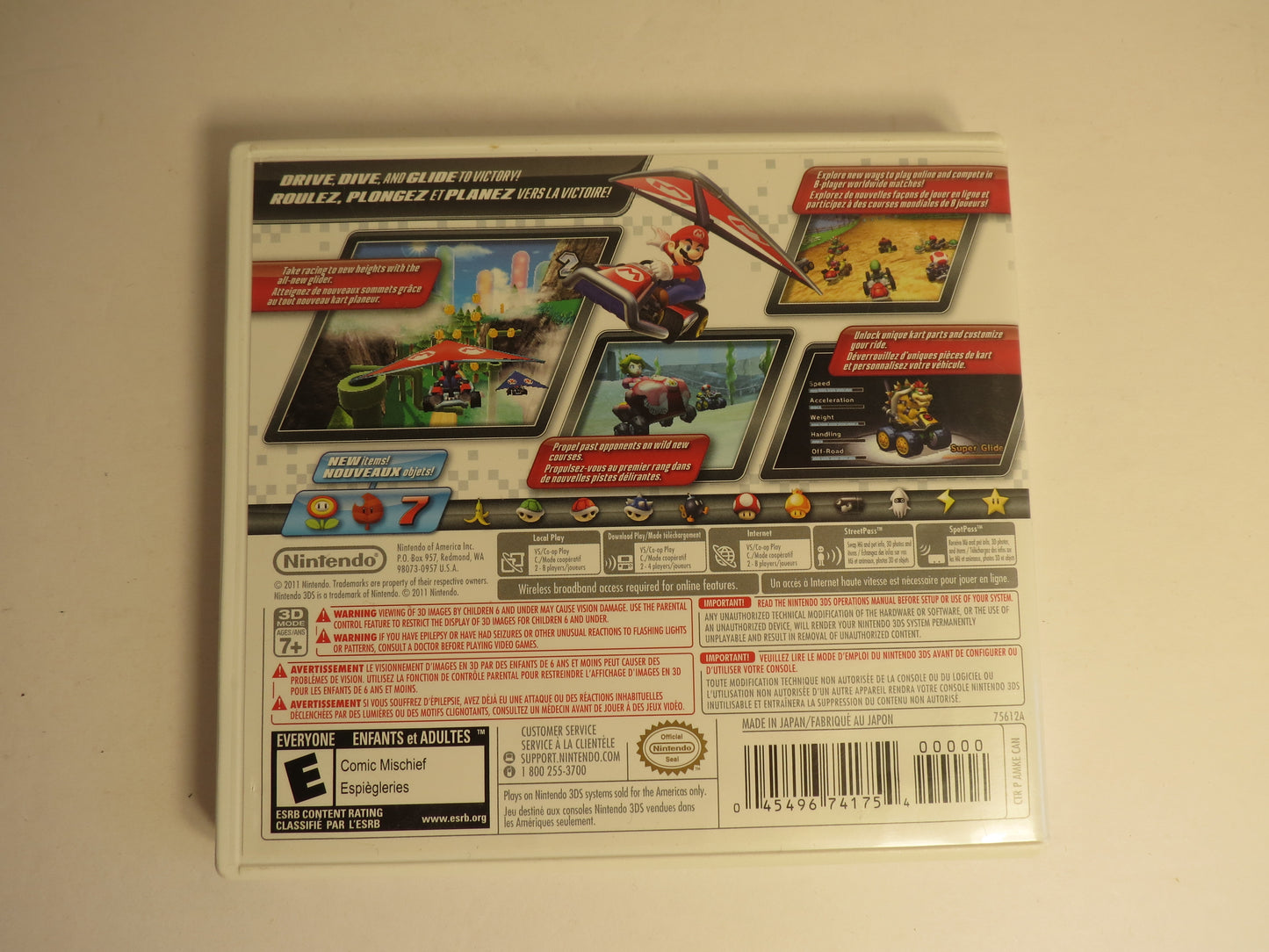 Mario Kart 7 Nintendo 3DS Game