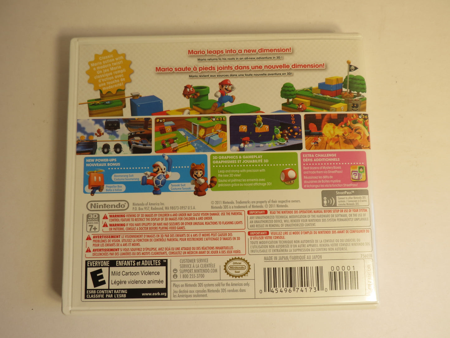 Super Mario 3D Land Nintendo 3DS Game