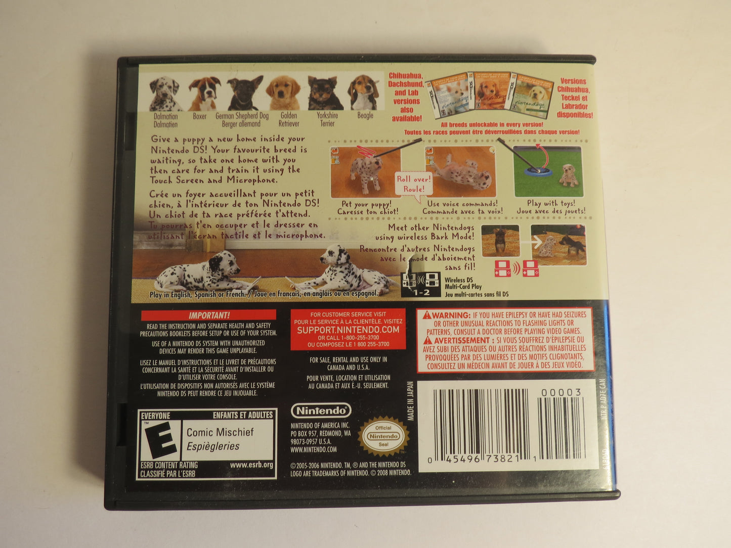 Nintendogs Dalmation & Friends Nintendo DS Game