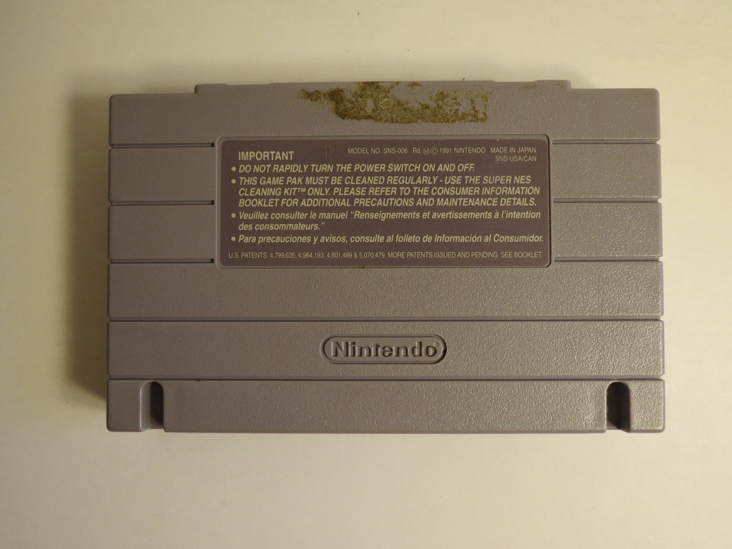 Strike Gunner STG Super Nintendo SNES Game