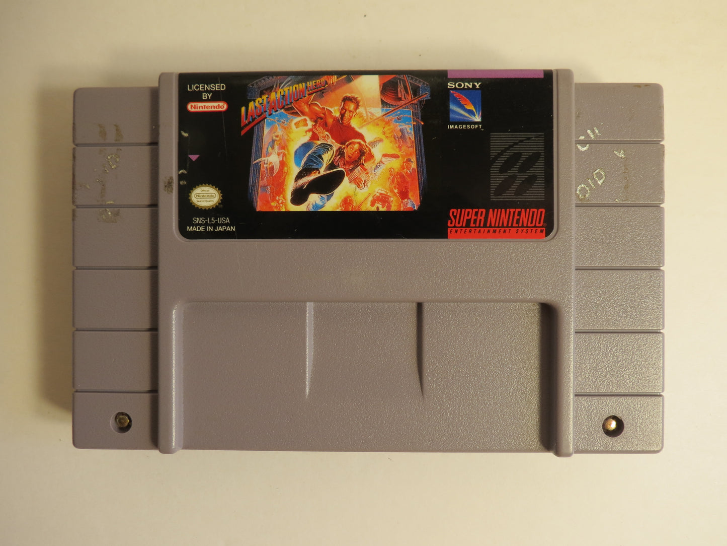Last Action Hero Super Nintendo SNES Game