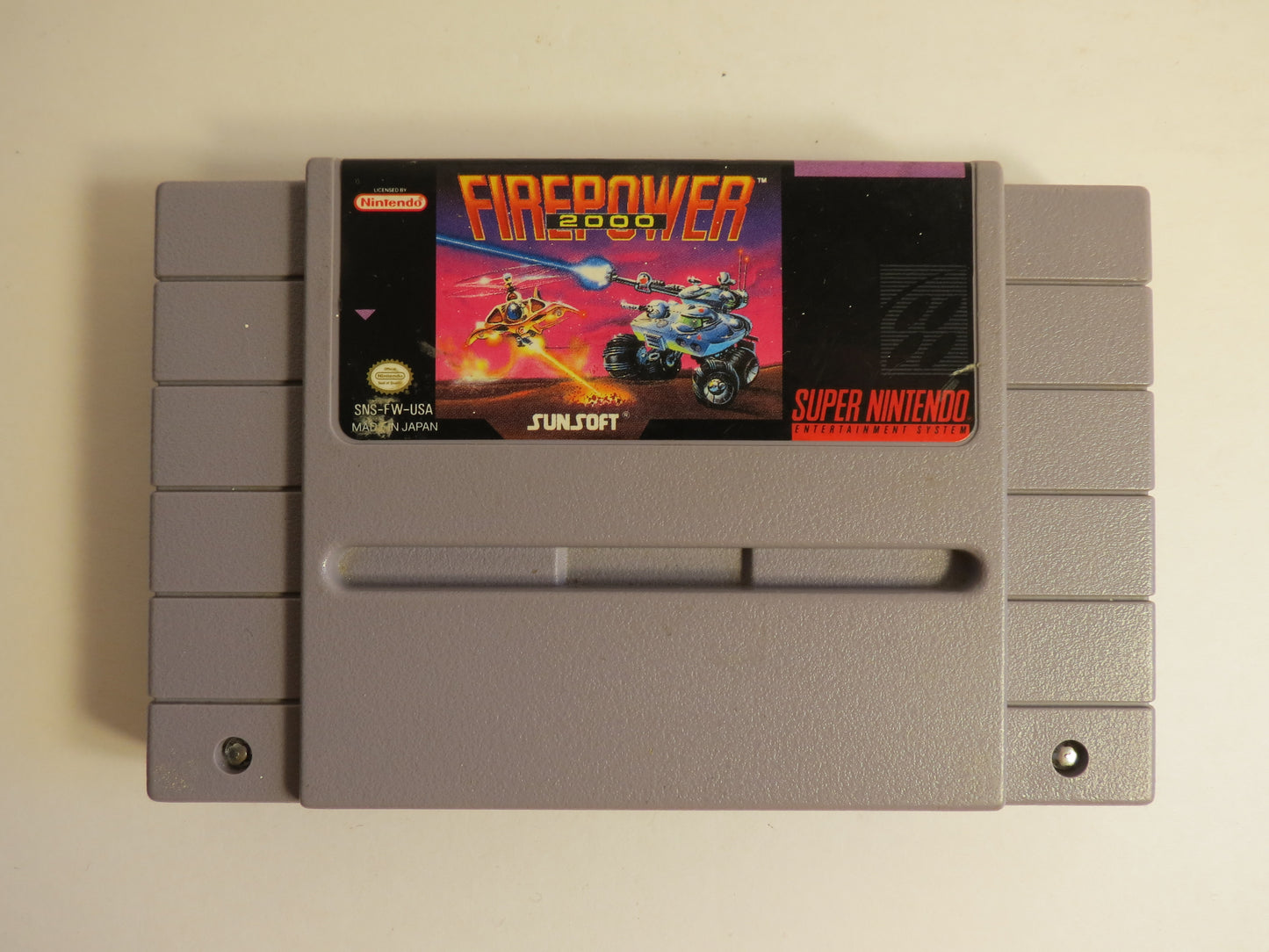 Firepower 2000 Super Nintendo SNES Game