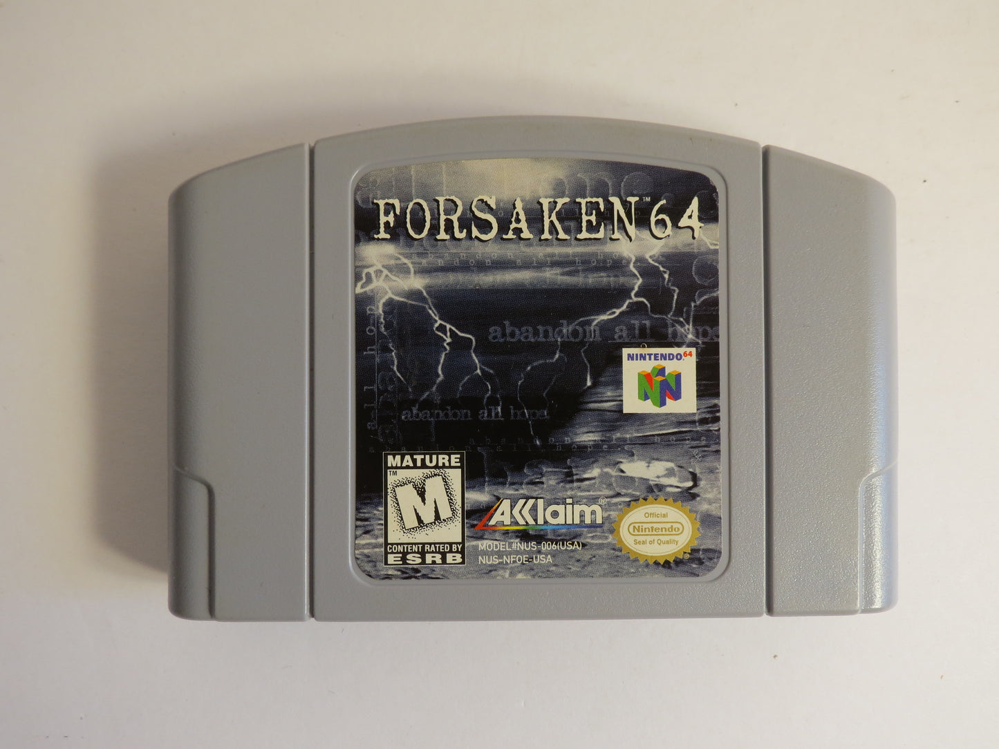 Forsaken 64 Nintendo 64 Game N64