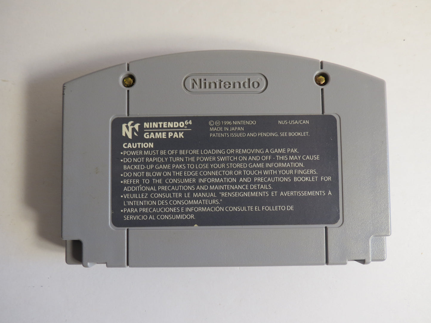 Wayne Gretzky's 3D Hockey Nintendo 64 Game N64