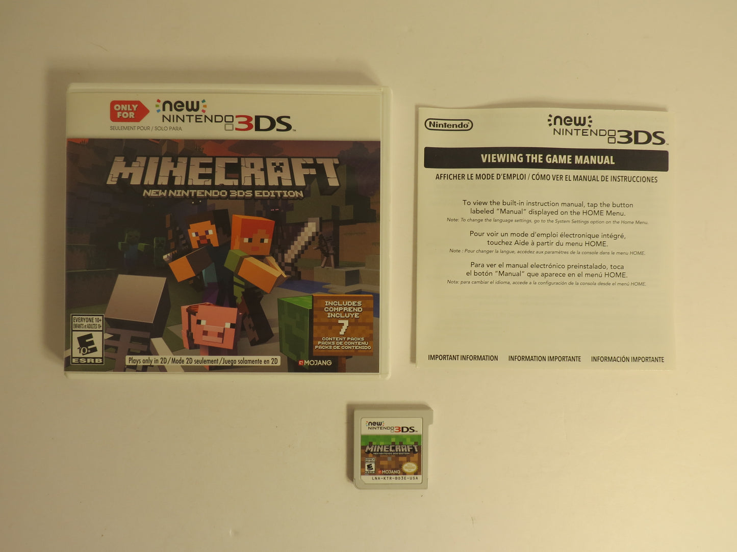 Minecraft New Nintendo 3DS Edition Nintendo 3DS Game CB