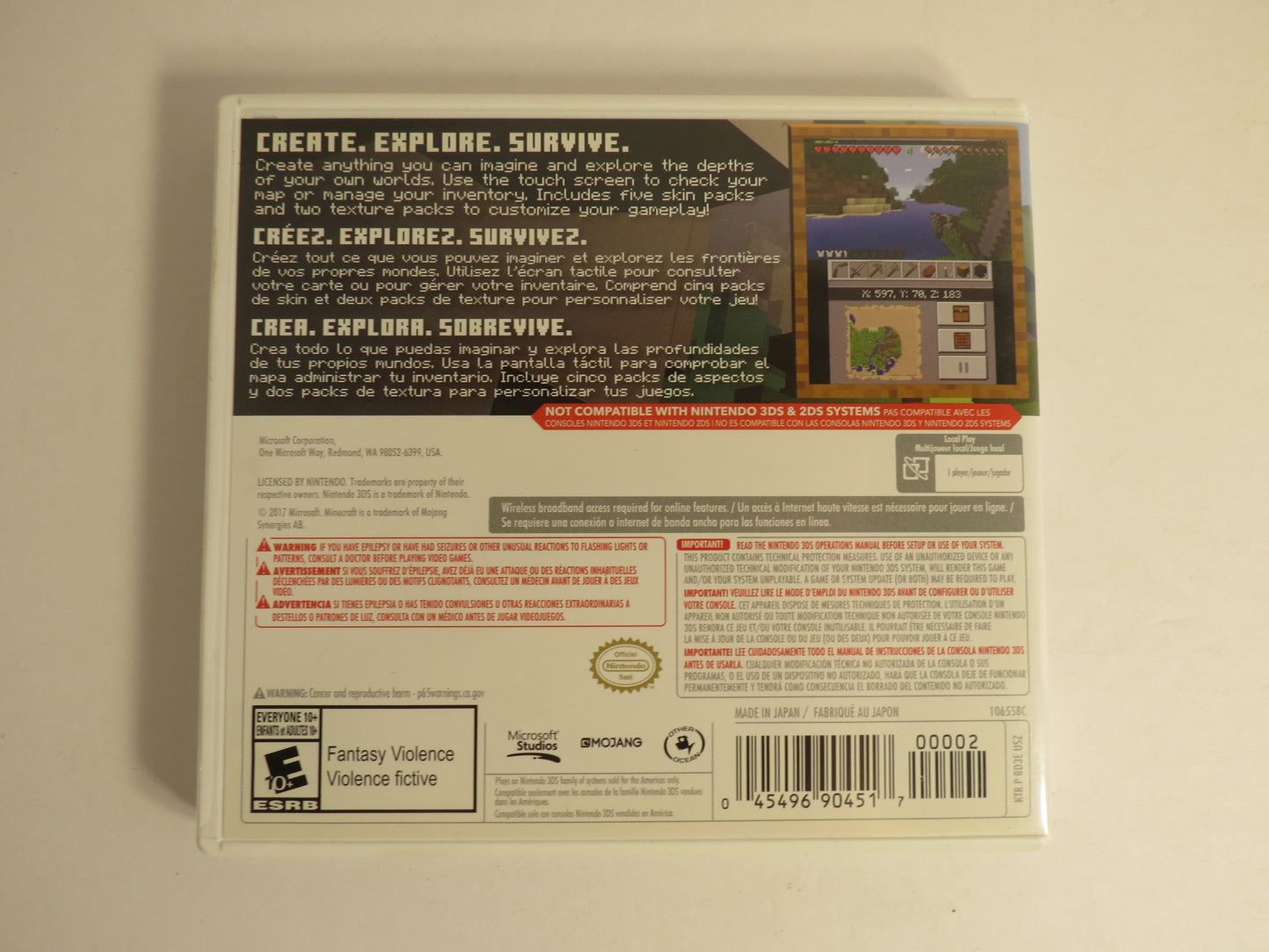 Minecraft New Nintendo 3DS Edition Nintendo 3DS Game CB