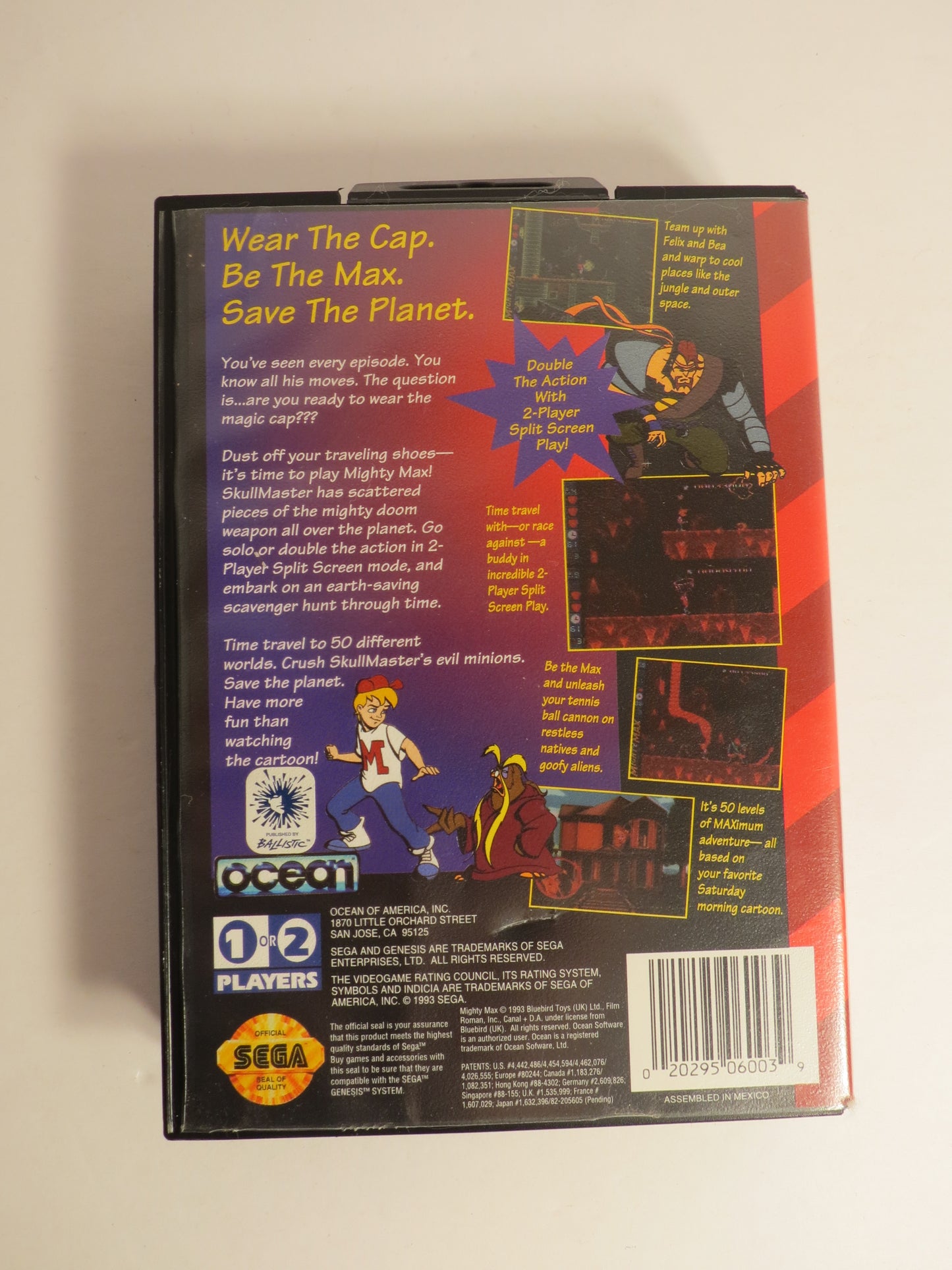 The Adventures of Mighty Max Sega Genesis Game CIB