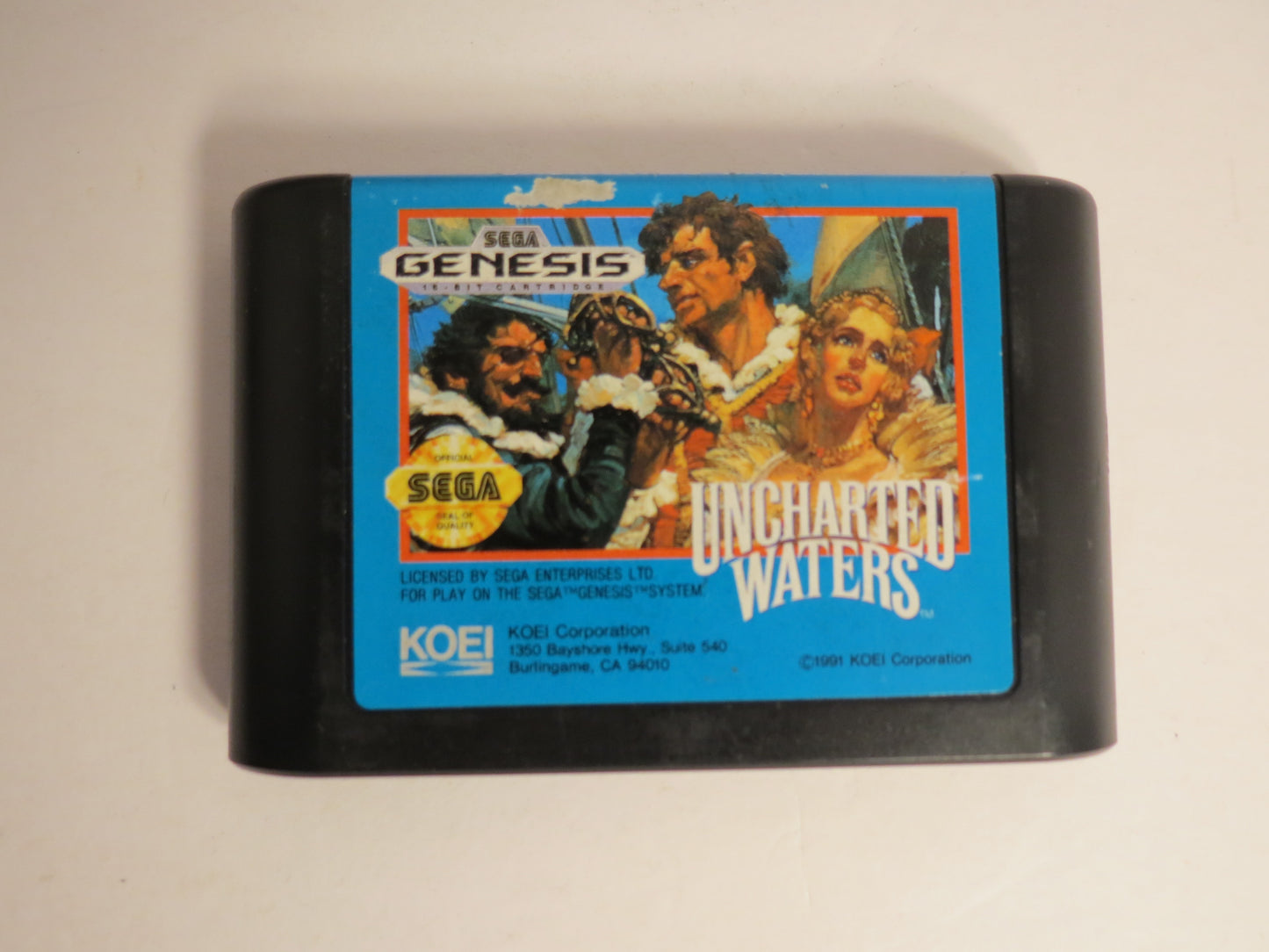 Uncharted Waters Sega Genesis Game CB
