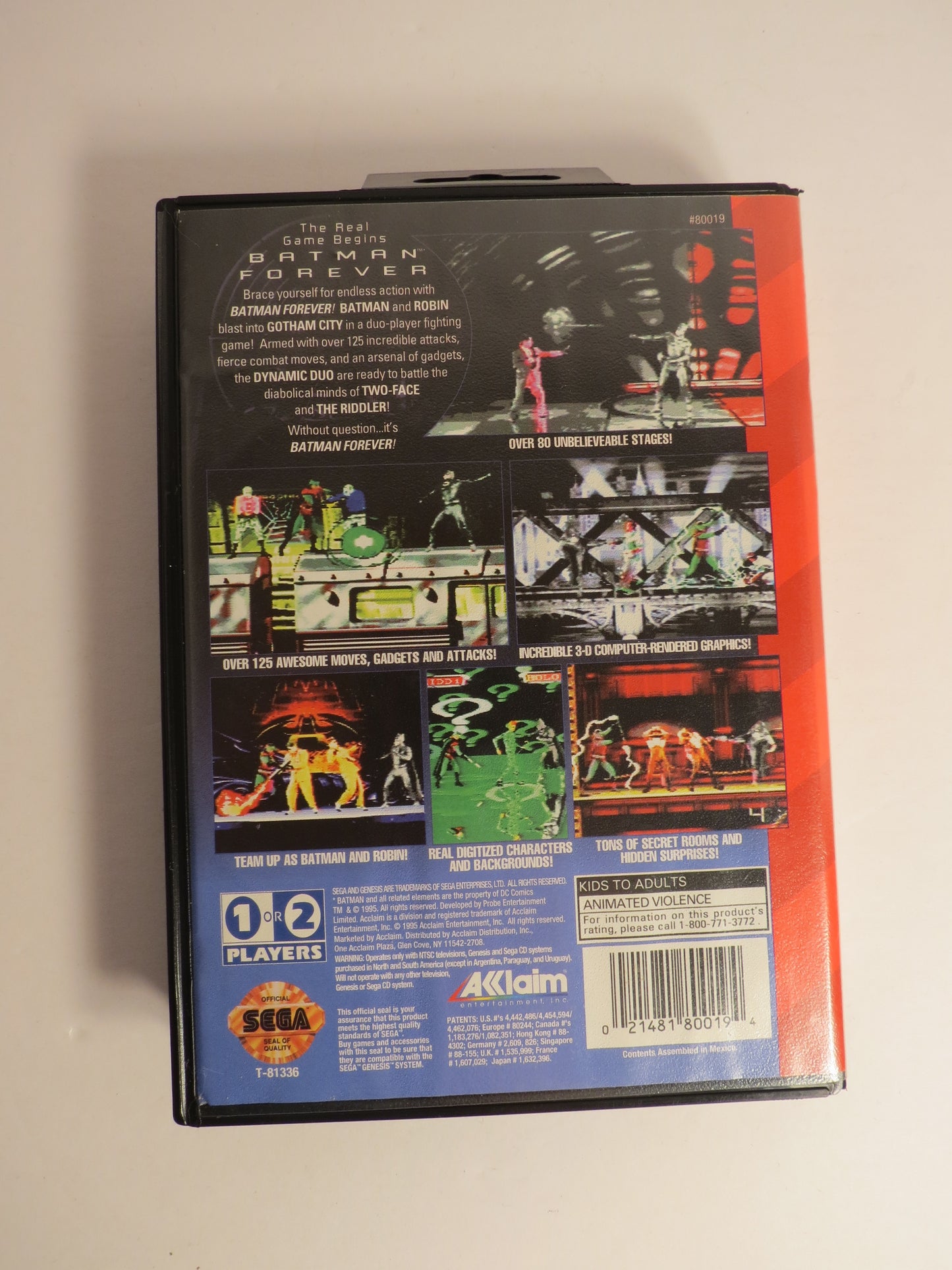 Batman Forever Sega Genesis Game CB