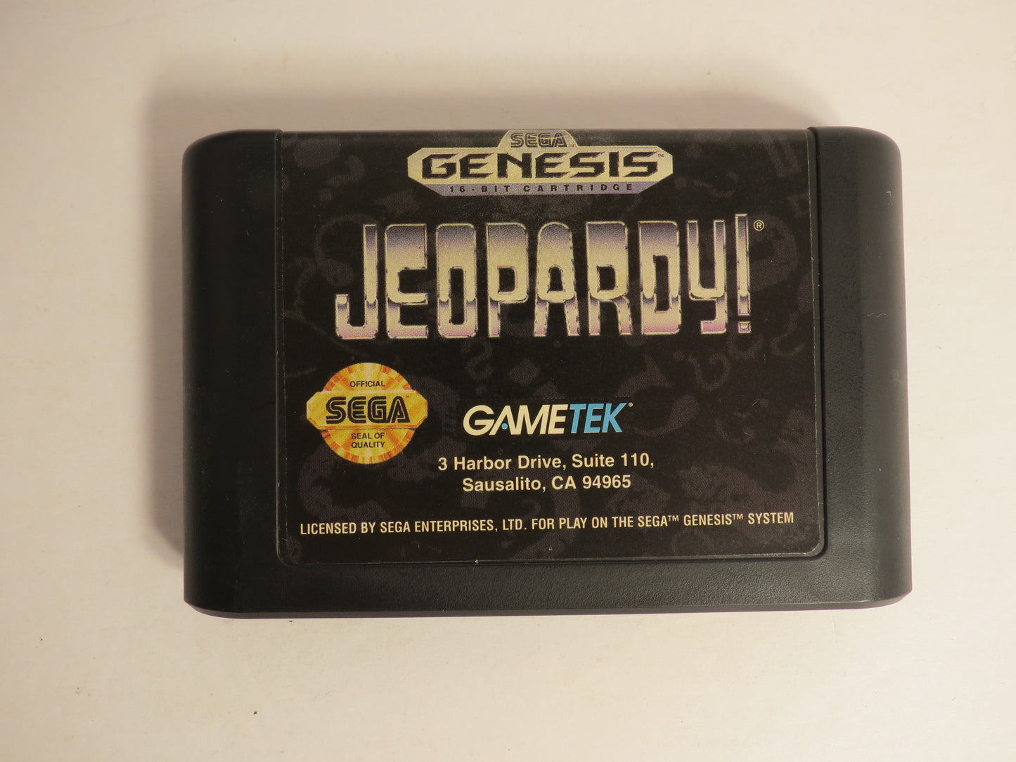 Jeopardy Sega Genesis Game CIB
