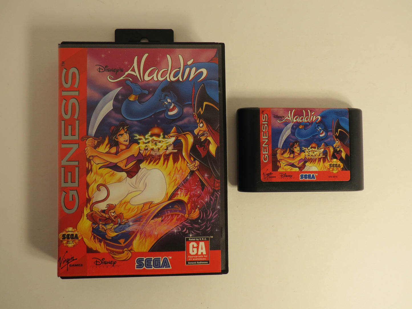 Disney's Aladdin Sega Genesis Game CB