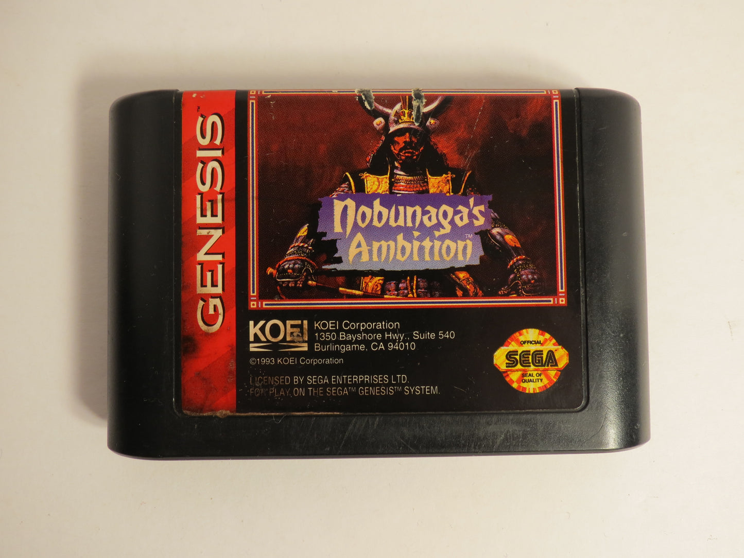 Nobunaga's Ambition Sega Genesis Game
