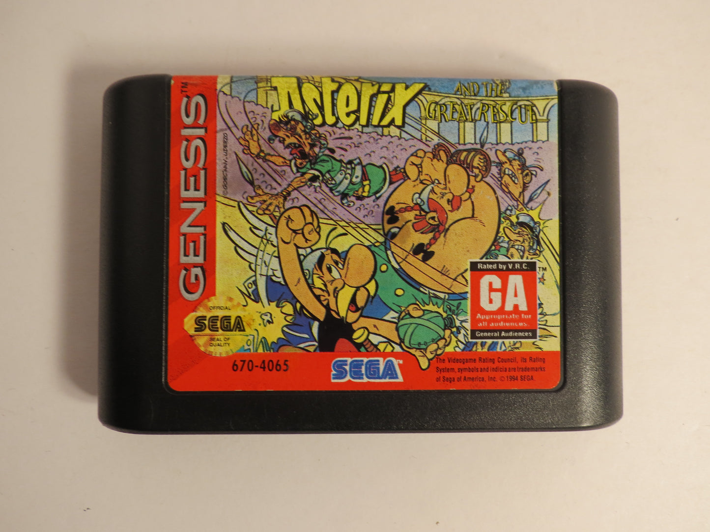Asterix and the Great Rescue Sega Genesis Game CB