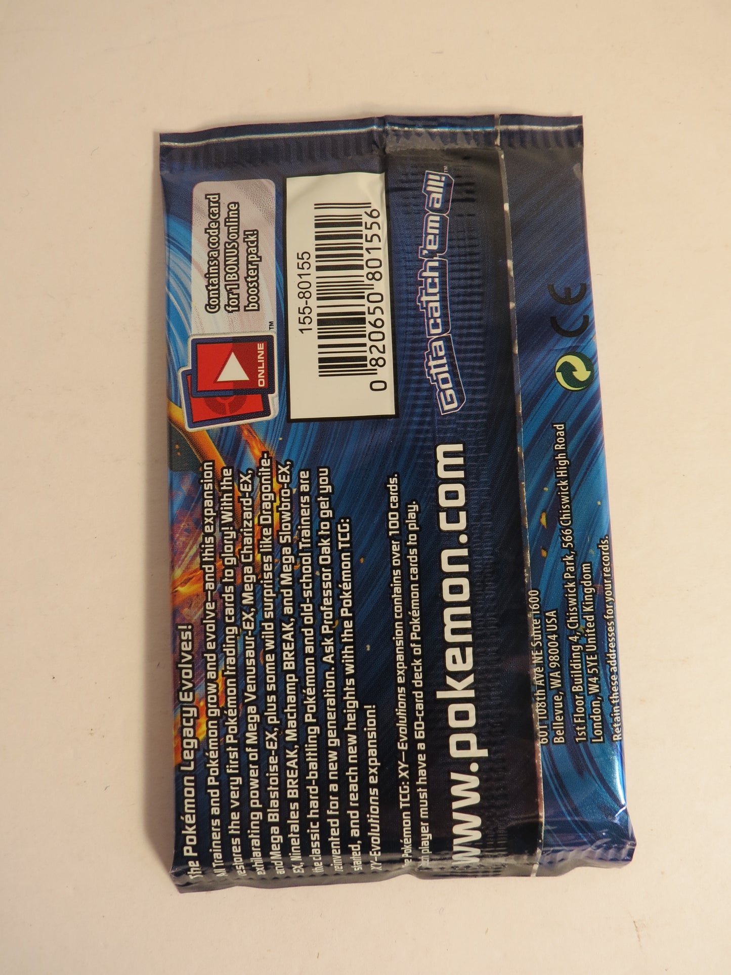XY Evolutions Pokemon Booster Pack Sealed