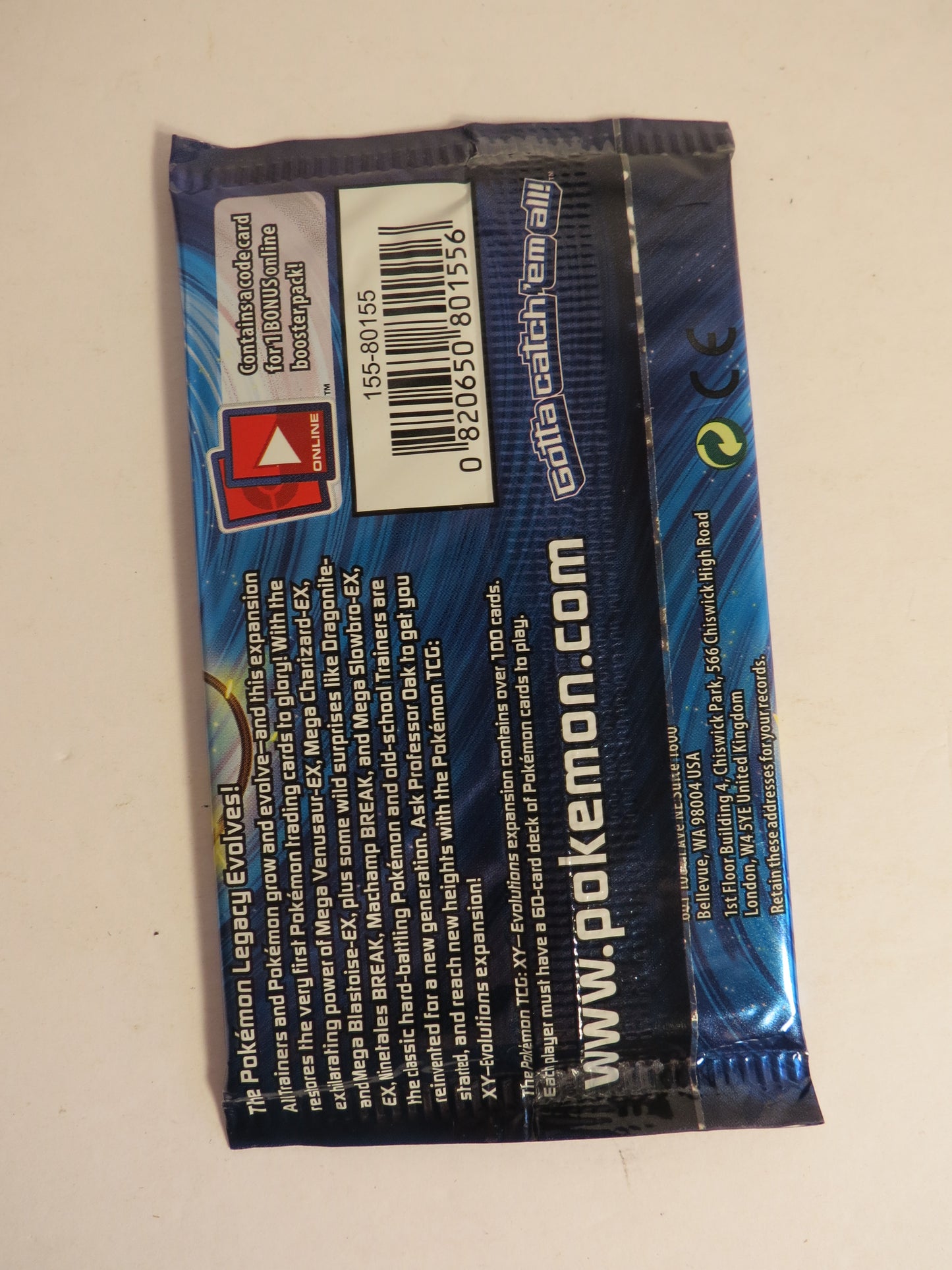 XY Evolutions Pokemon Booster Pack Sealed
