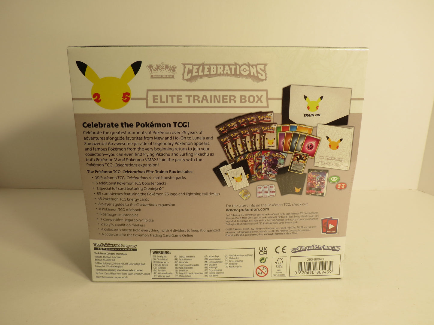 Celebrations Pokemon Elite Trainer Box ETB 25th Anniversary Sealed