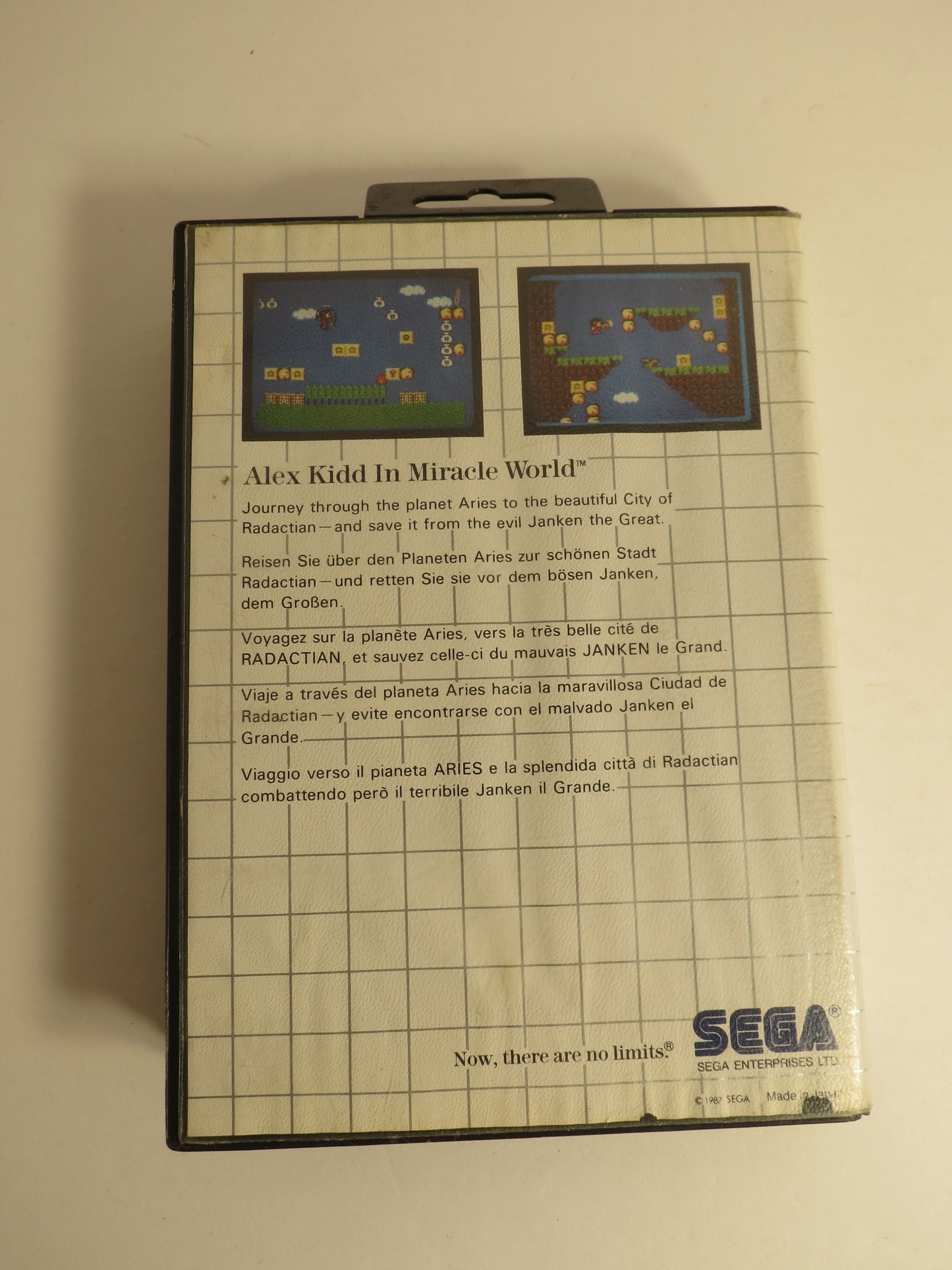 Alex Kidd in Miracle World Sega Master System Game SMS CB