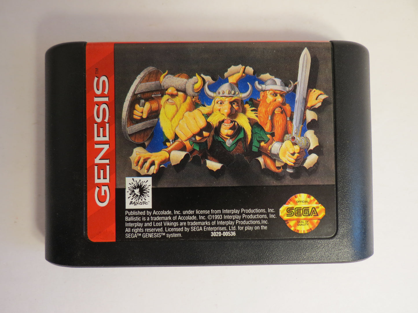 The Lost Vikings Ballistic Sega Genesis Game CIB