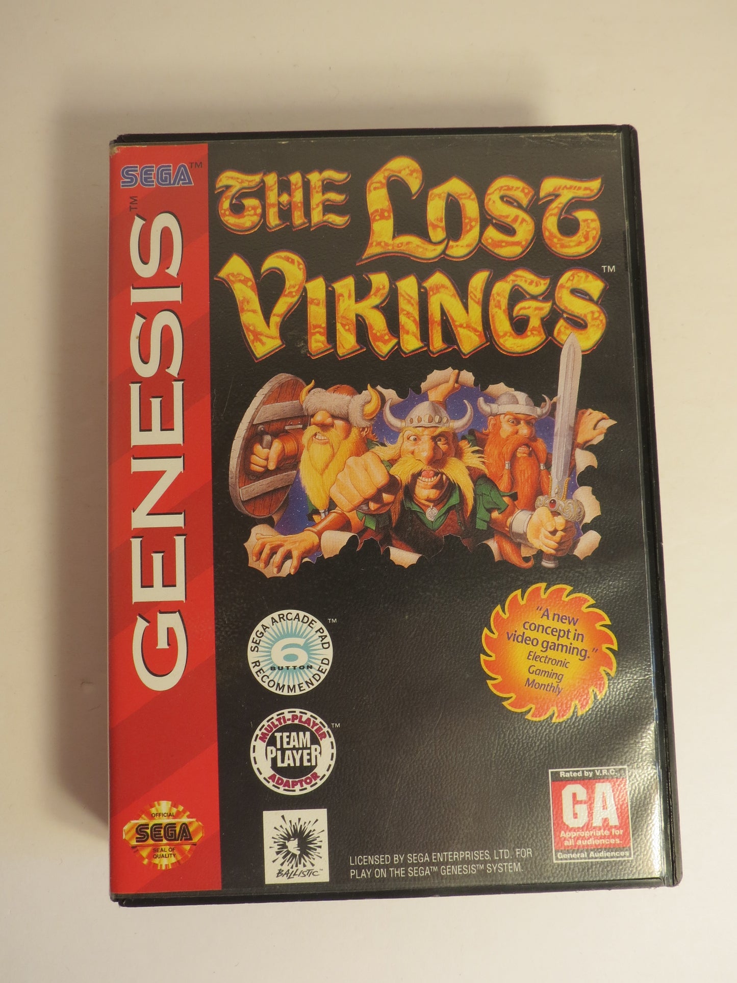 The Lost Vikings Ballistic Sega Genesis Game CIB