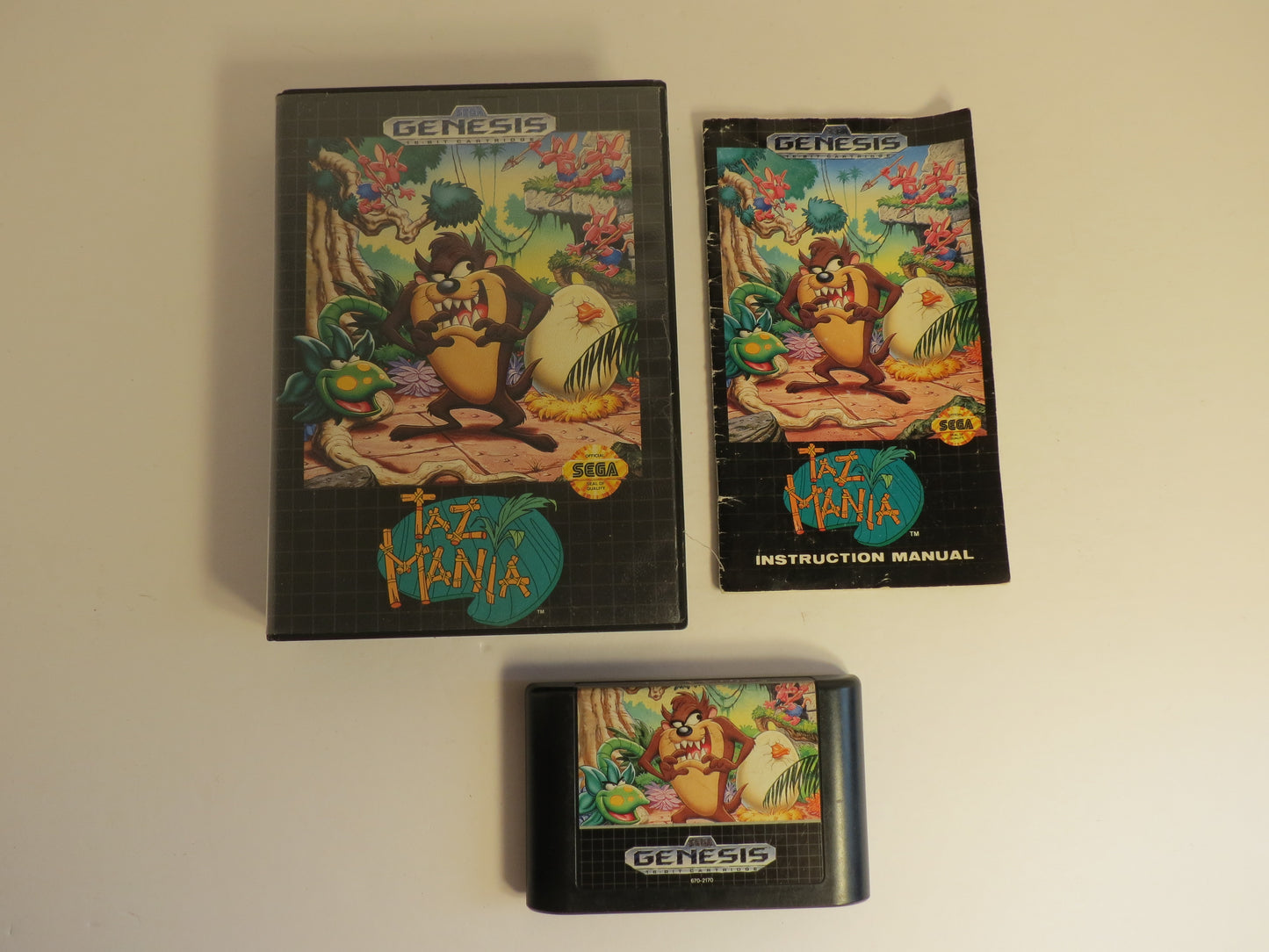 Taz-Mania Sega Genesis Game CIB